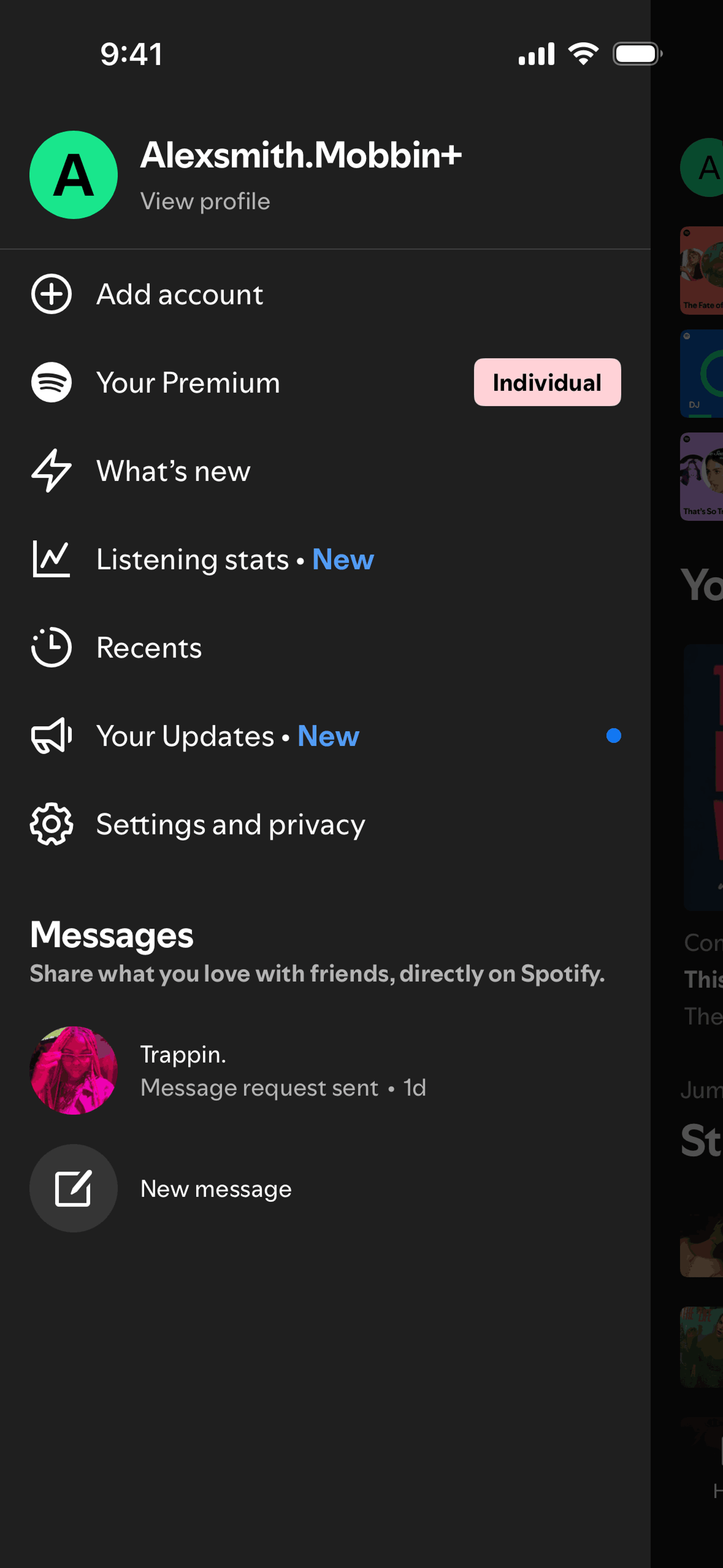 Spotify iOS Music & Audio interface screenshot 5