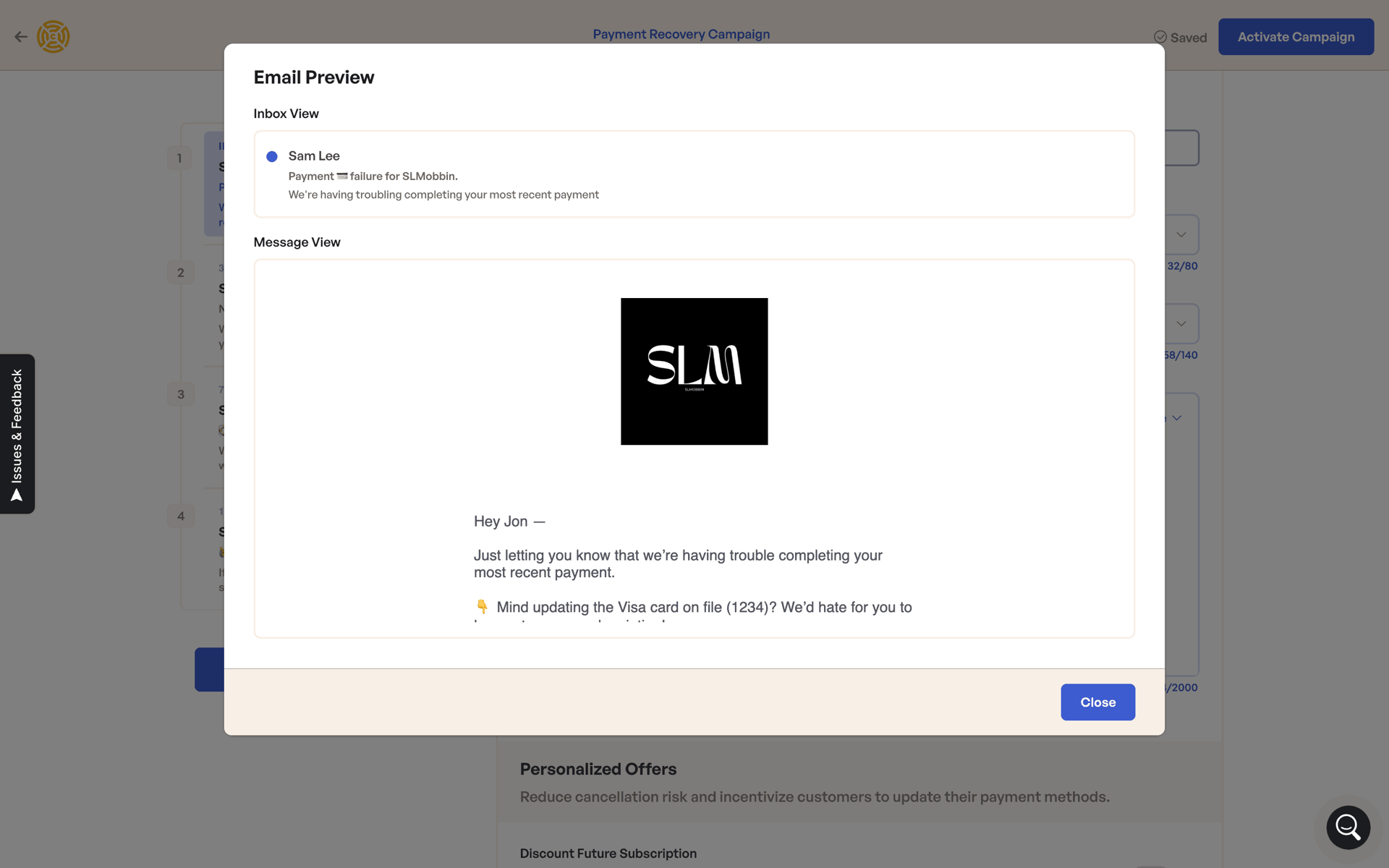 Churnkey Web Business interface screenshot 12