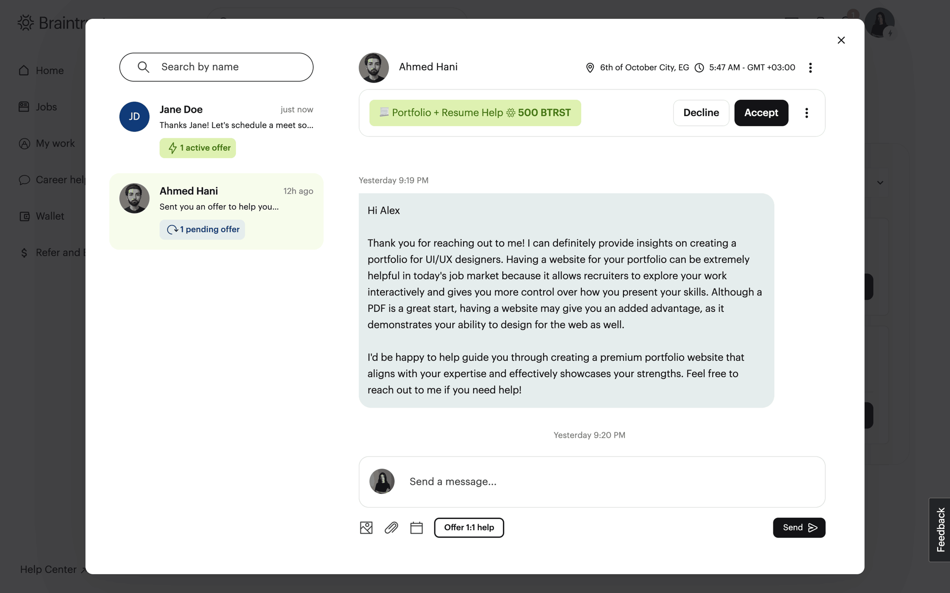 Braintrust Web AI interface screenshot 17