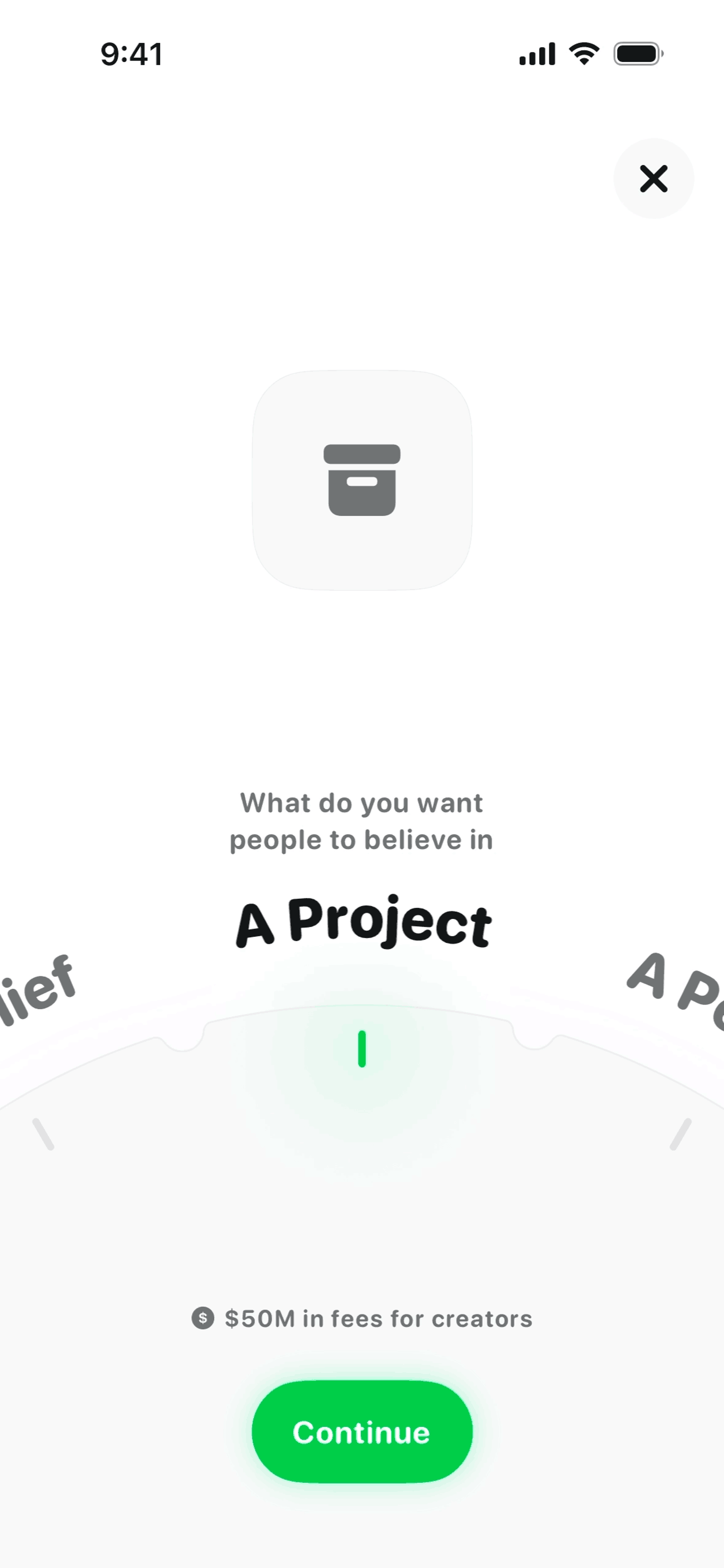 Believe iOS Finance interface screenshot 12