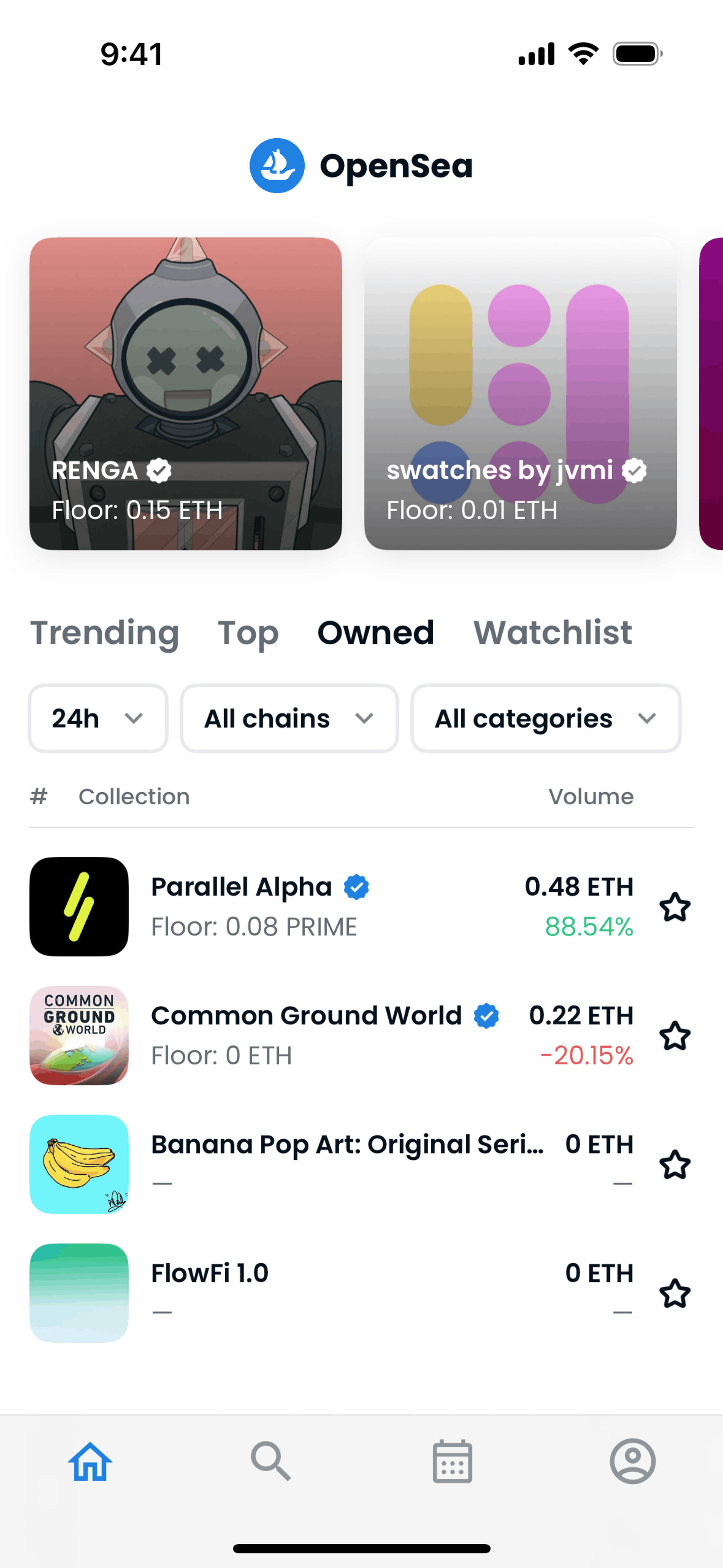OpenSea iOS Crypto & Web3 interface screenshot 12