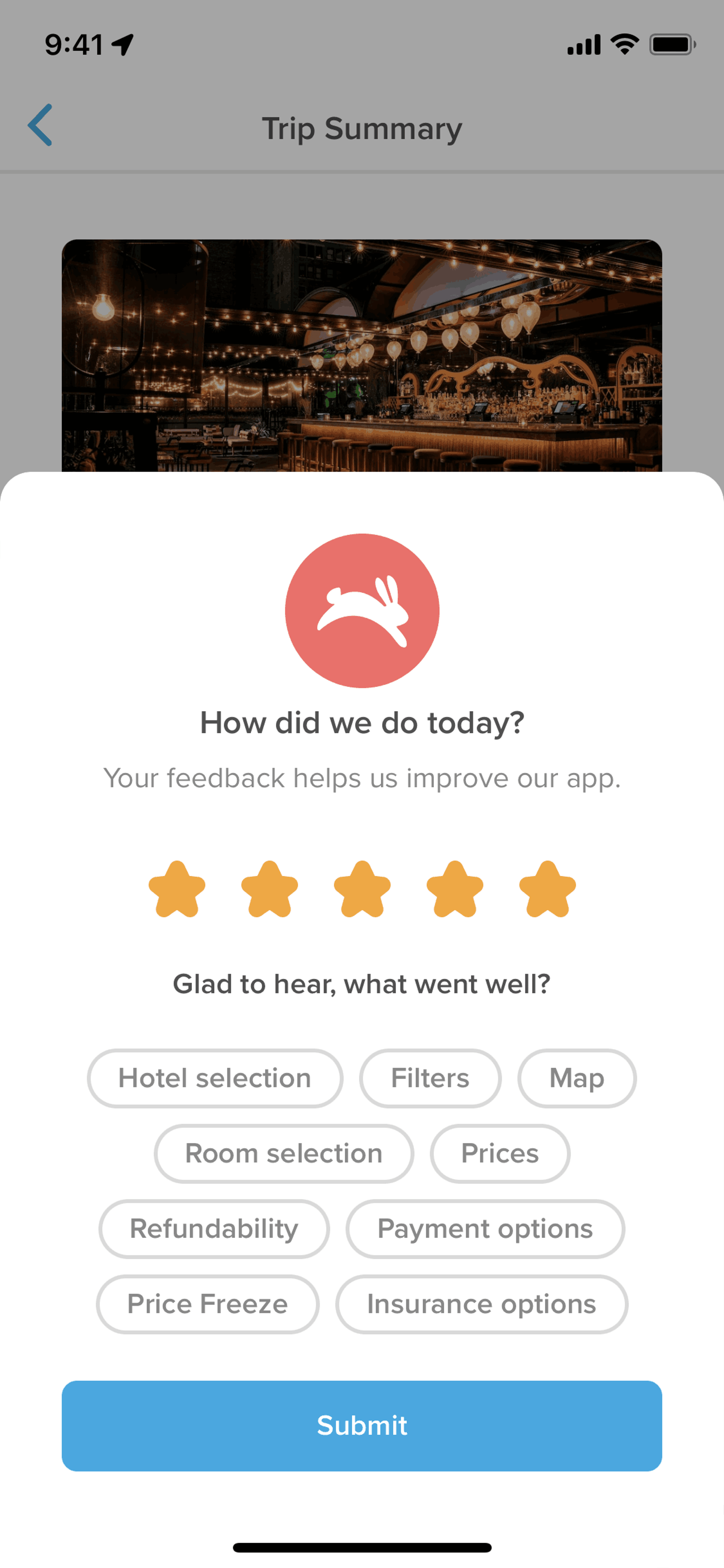 Hopper iOS Travel & Transportation interface screenshot 7