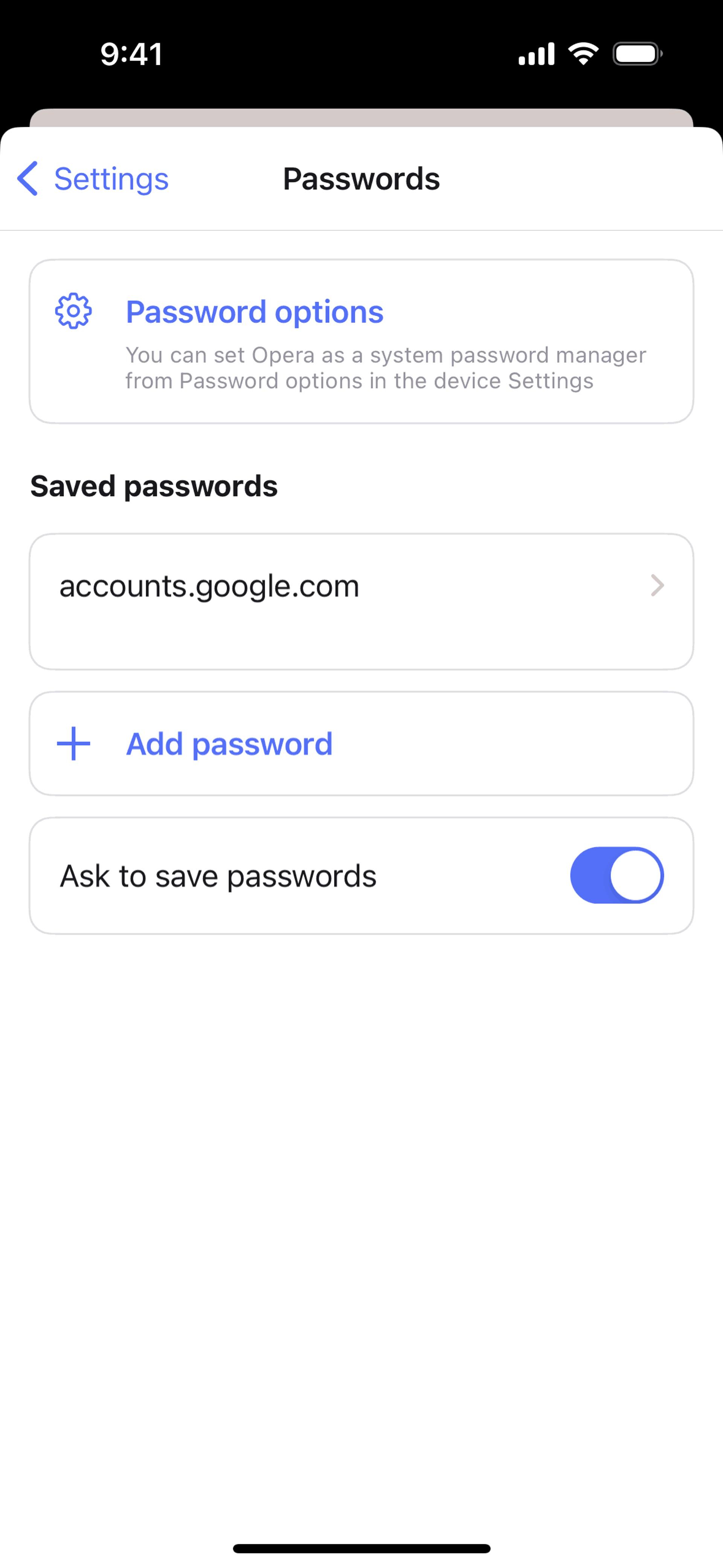 Opera iOS Utilities interface screenshot 16