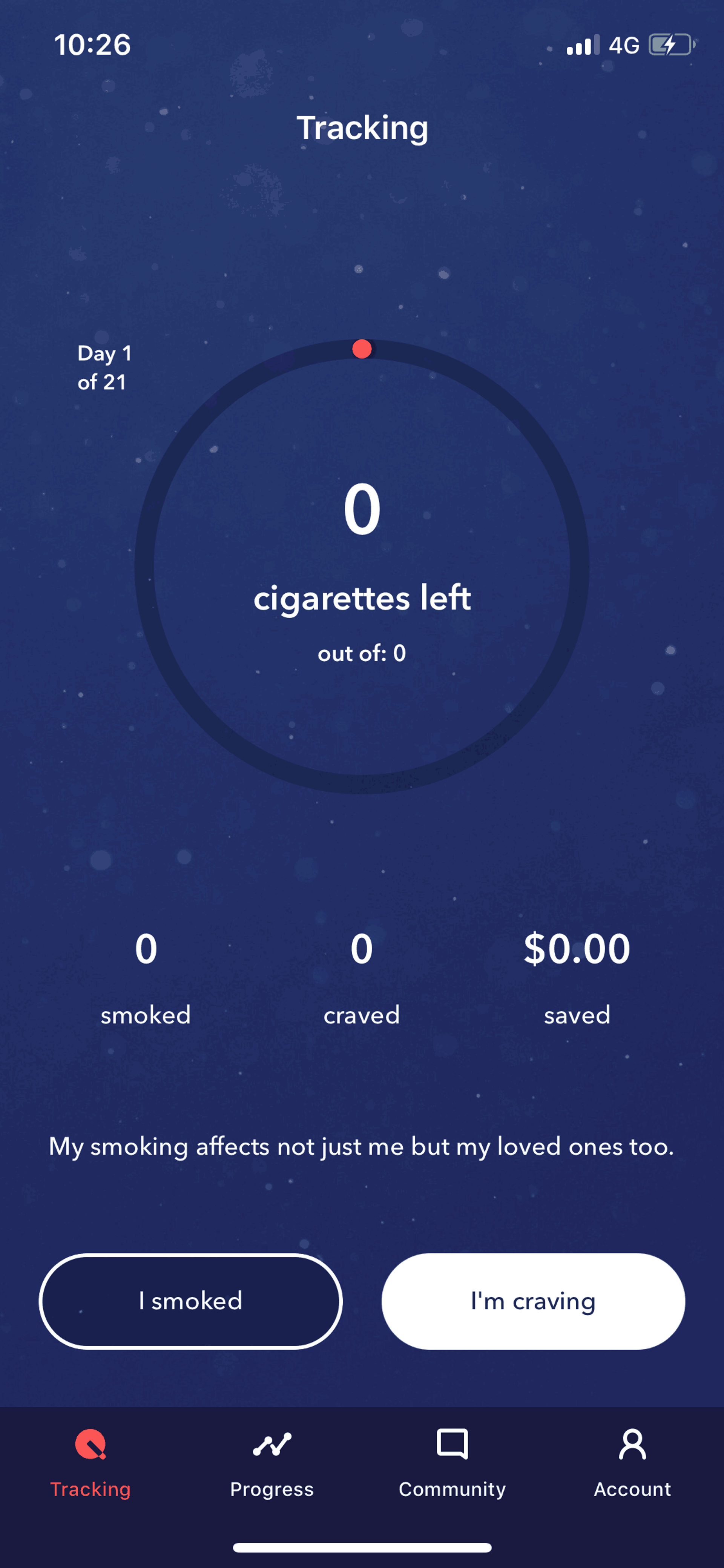 LIVESTRONG MyQuit Coach iOS Health & Fitness interface screenshot 5