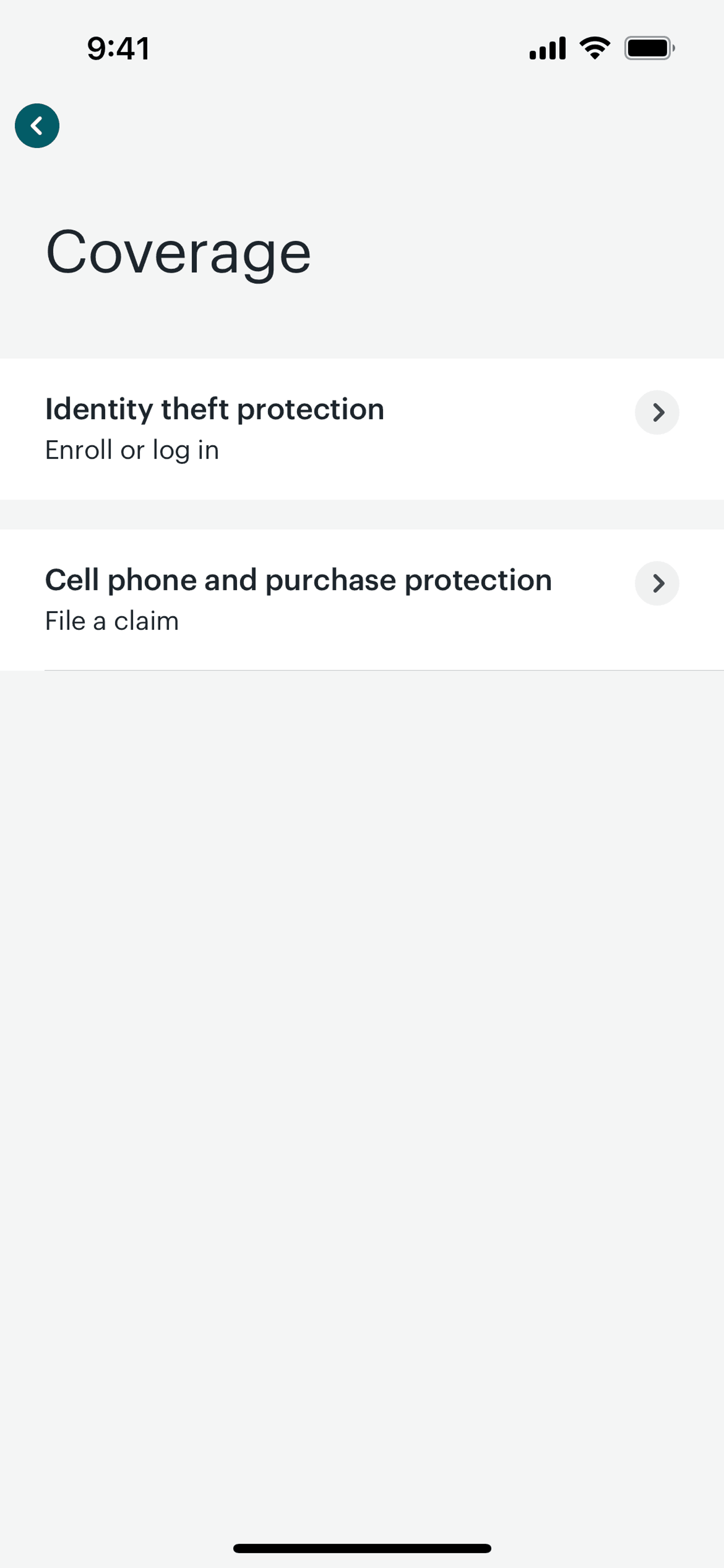 Greenlight iOS Finance interface screenshot 17