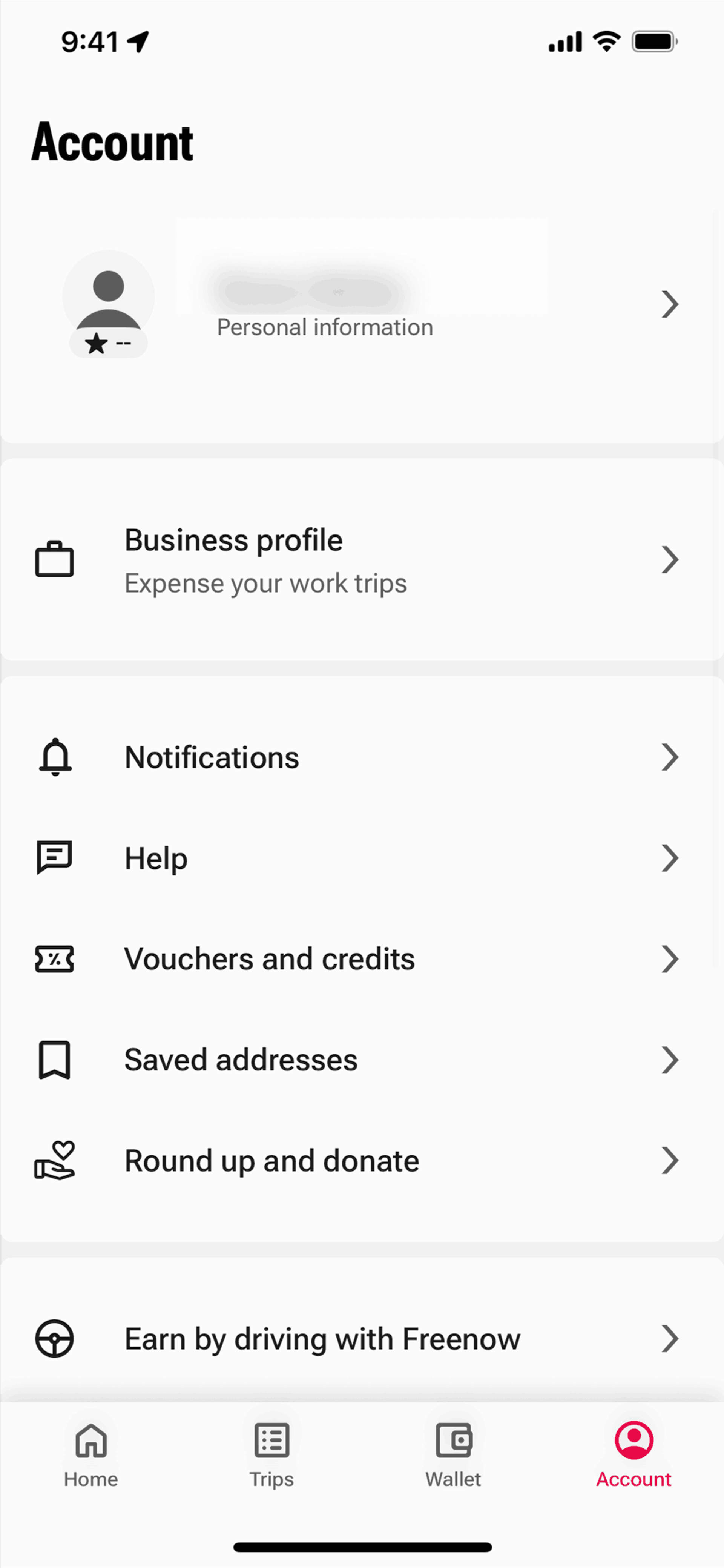 FREENOW iOS Travel & Transportation interface screenshot 7