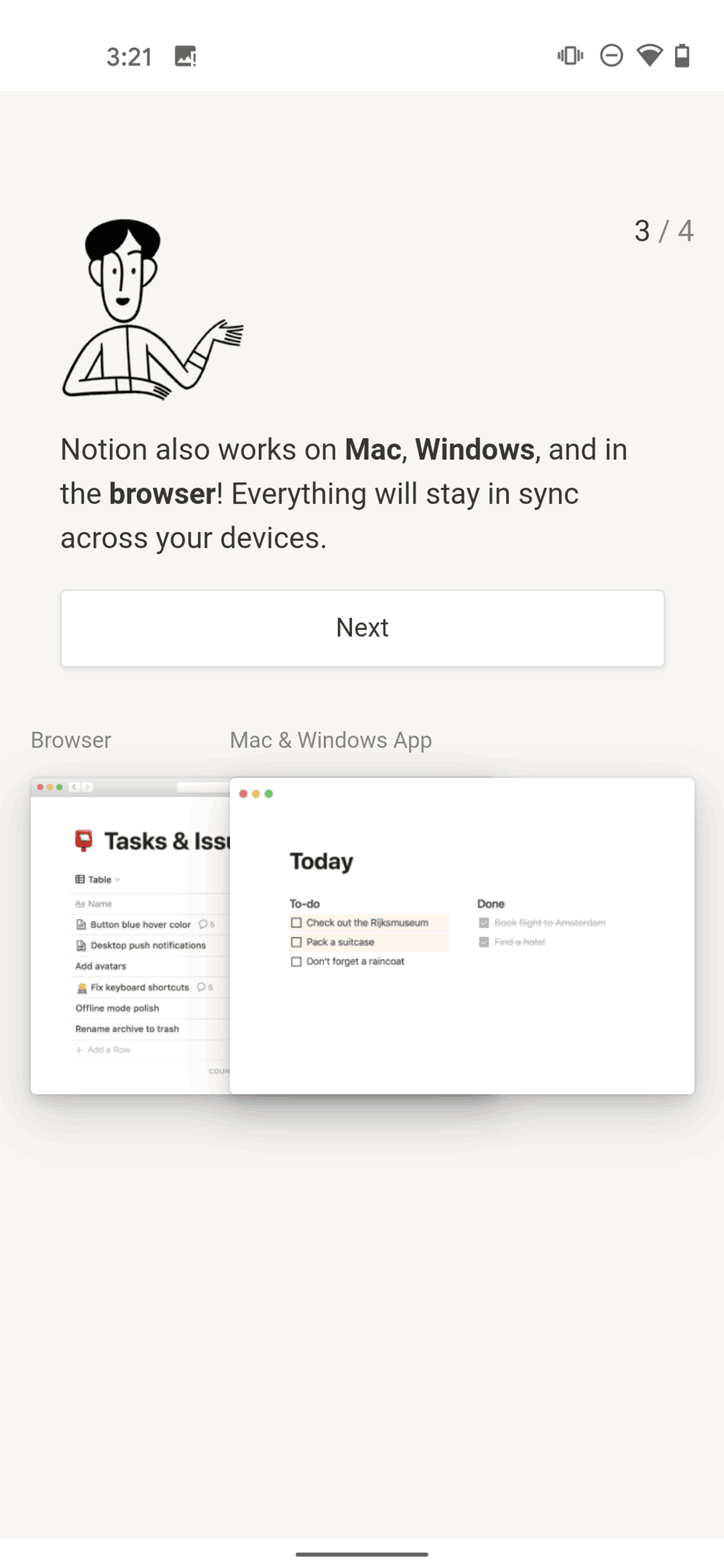 Notion Android Collaboration interface screenshot 10