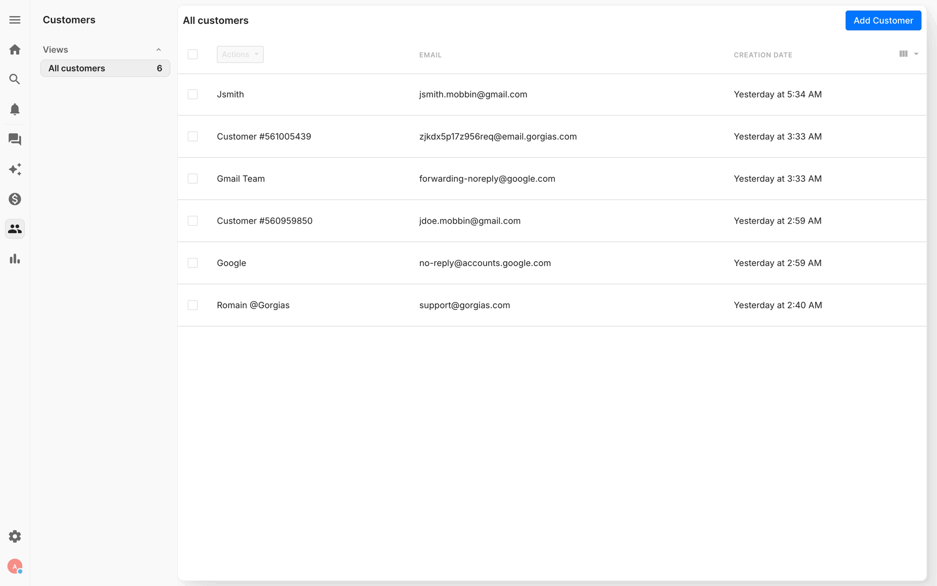 Gorgias Web Business interface screenshot 17