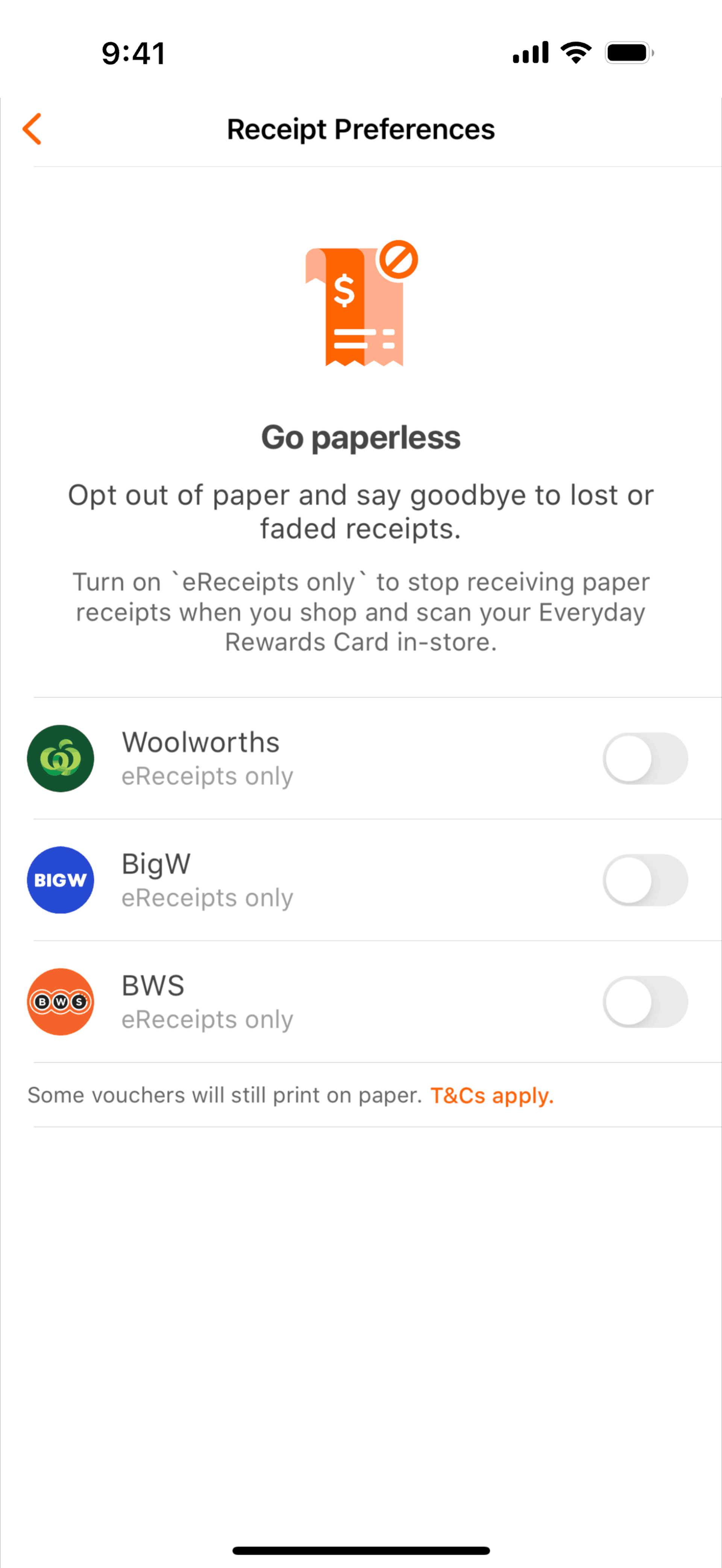 Everyday Rewards iOS Shopping interface screenshot 20