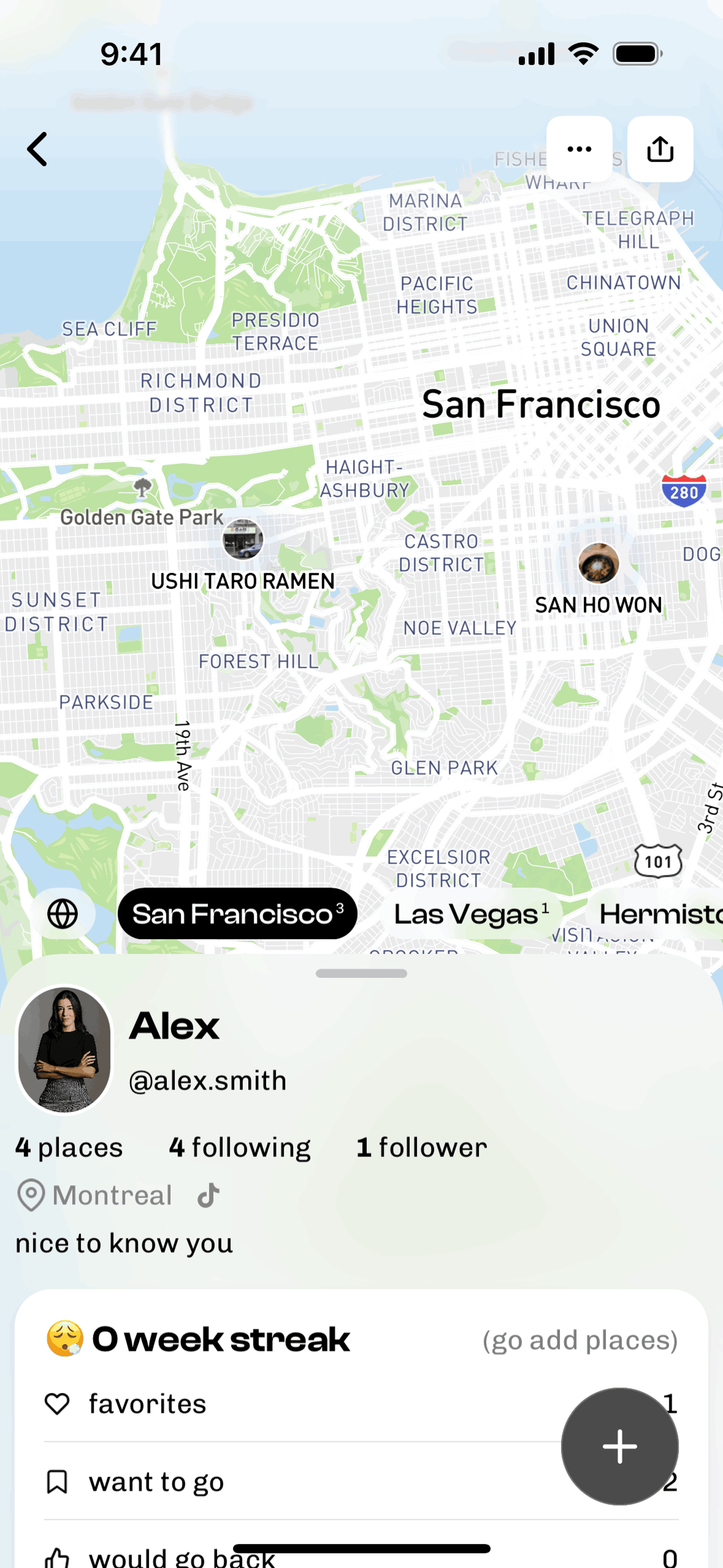 Corner iOS Social Networking interface screenshot 13