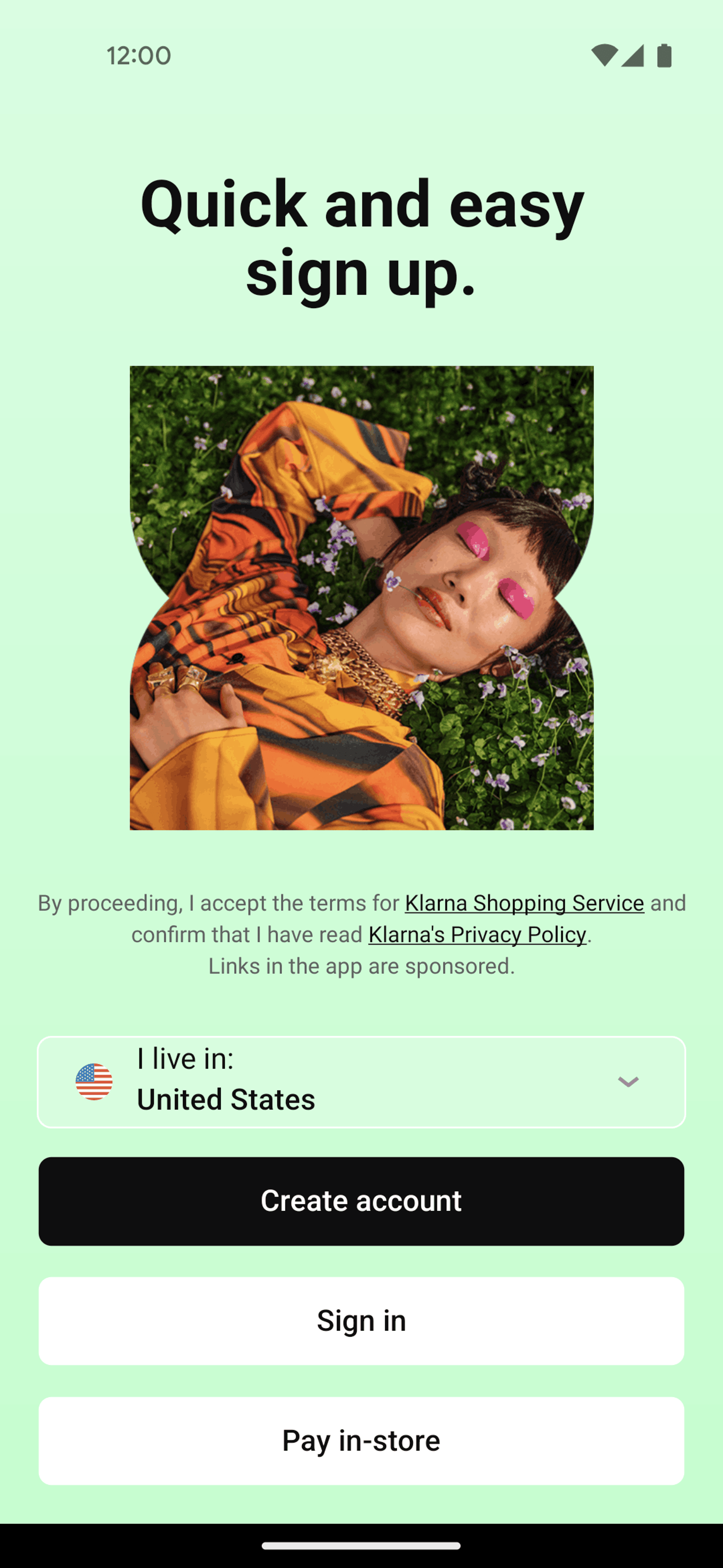 Klarna Android Shopping interface screenshot 4
