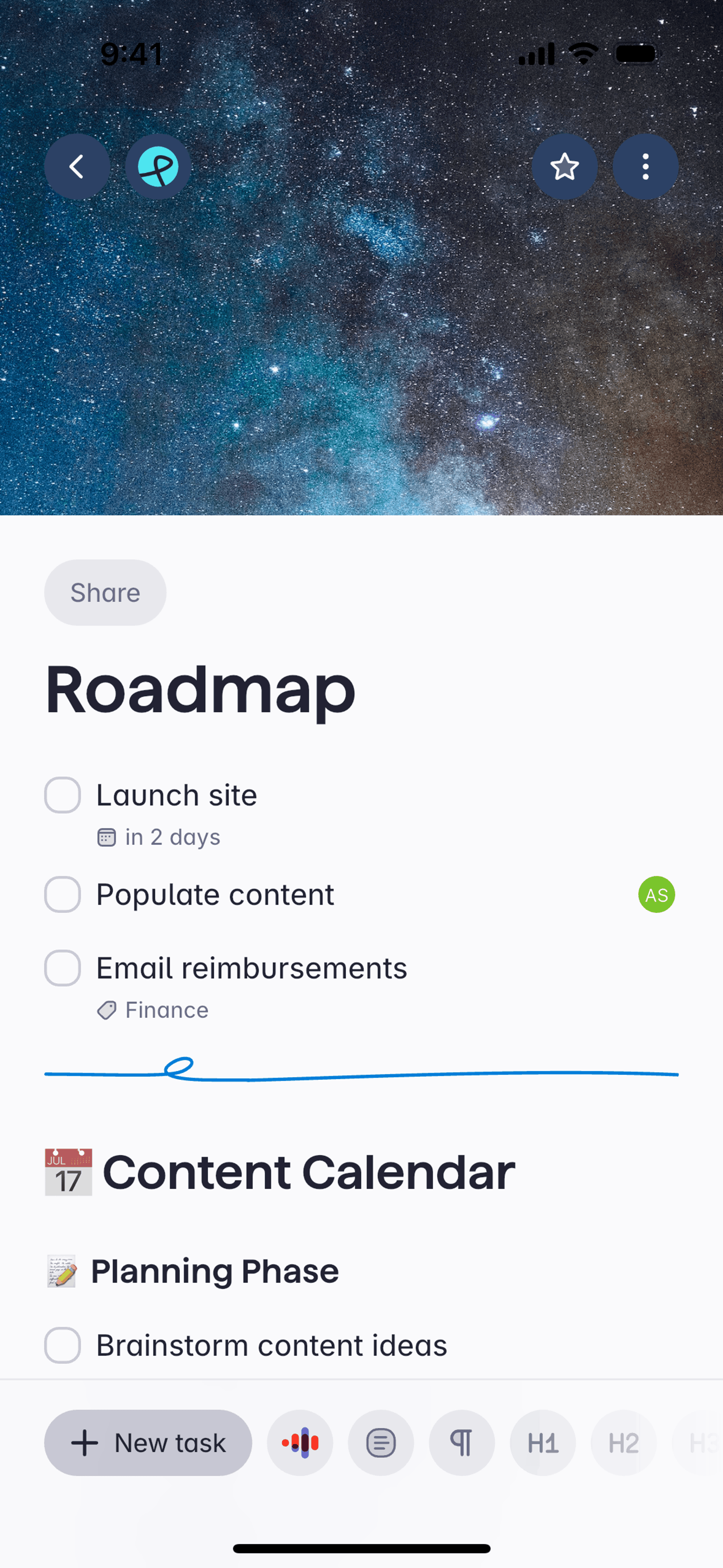Superlist iOS Productivity interface screenshot 9