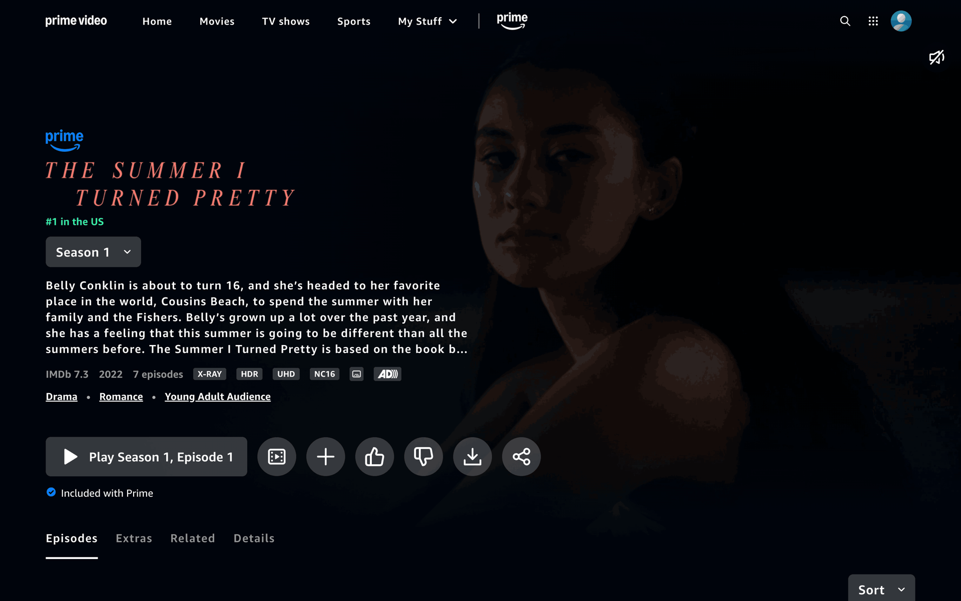 Prime Video Web Entertainment interface screenshot 6