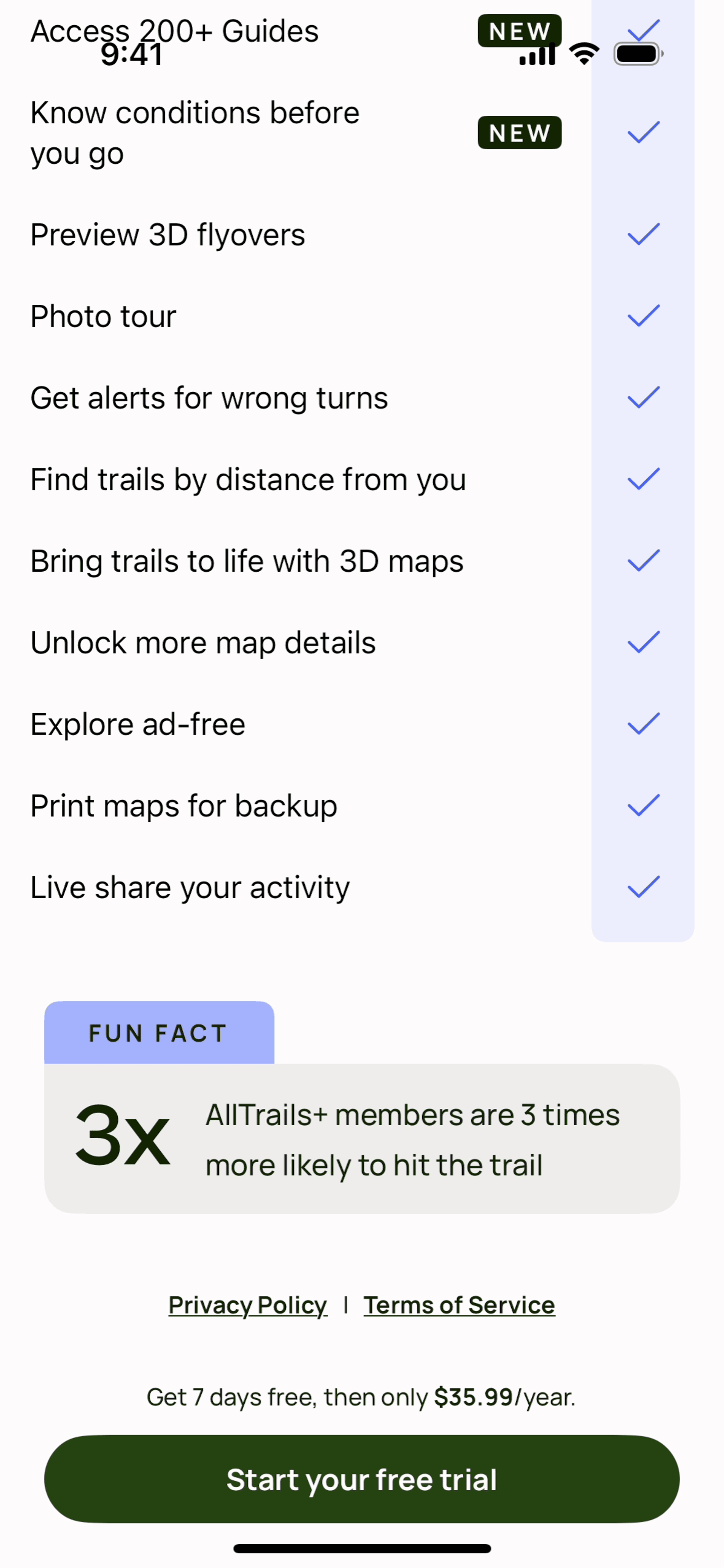 AllTrails iOS Health & Fitness interface screenshot 14