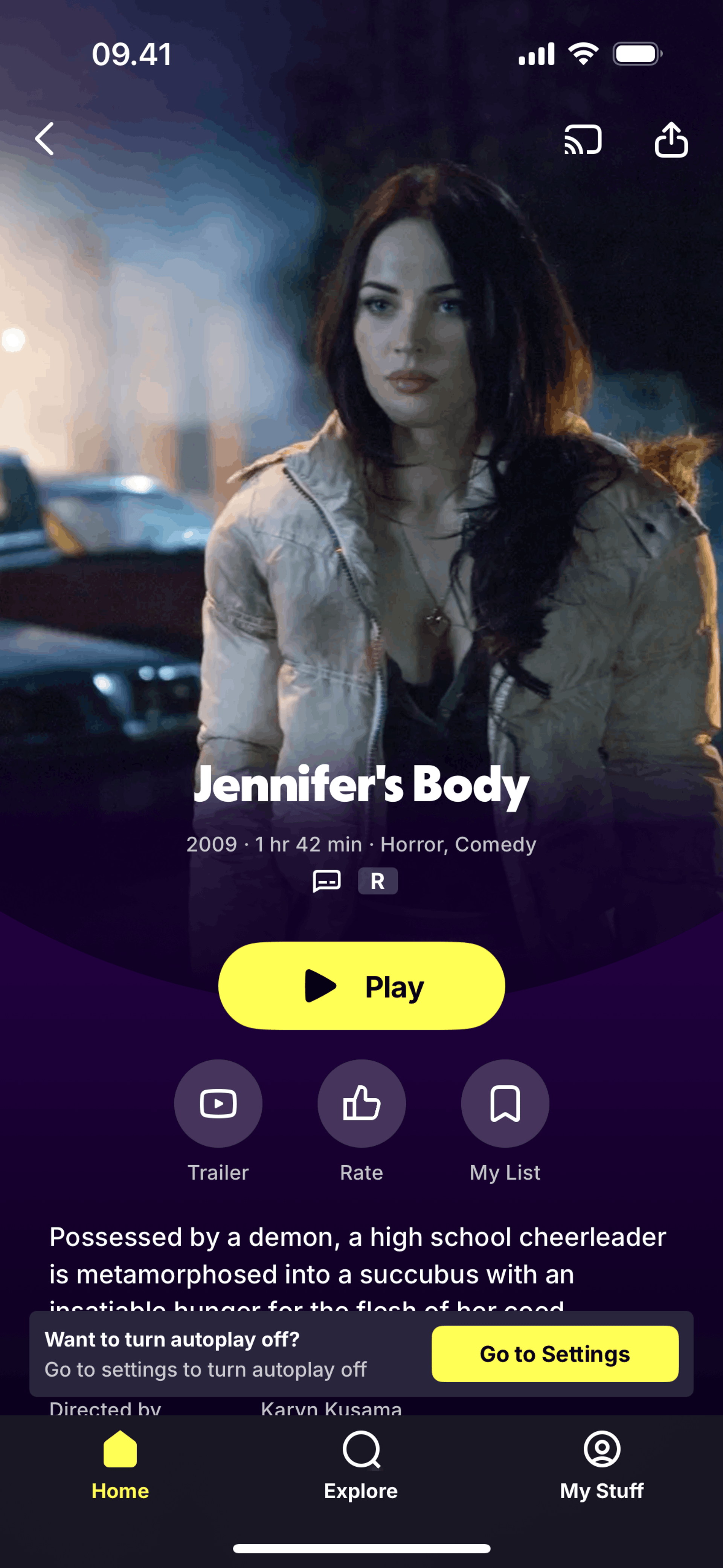 Tubi iOS Entertainment interface screenshot 4