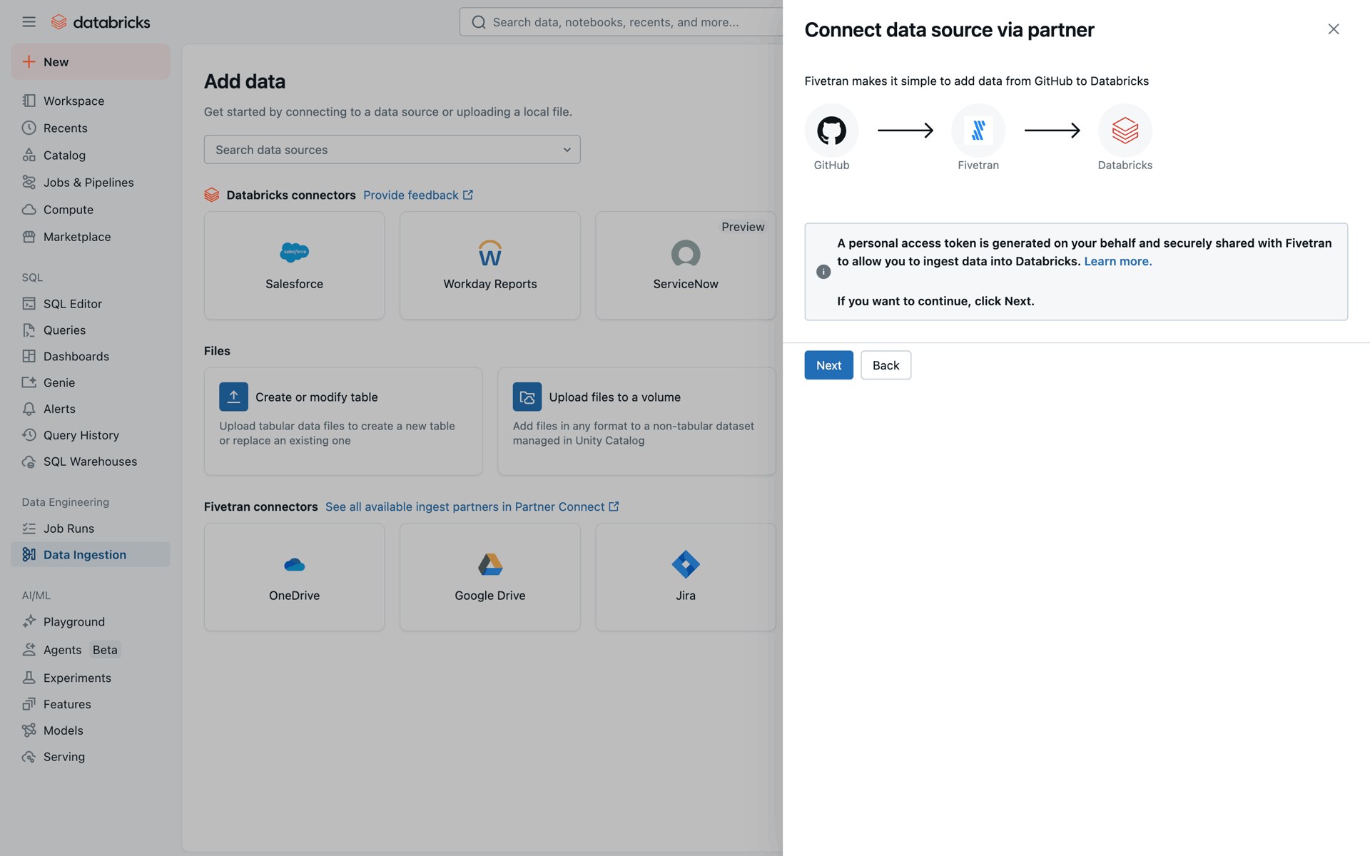 Databricks Web Developer Tools interface screenshot 9