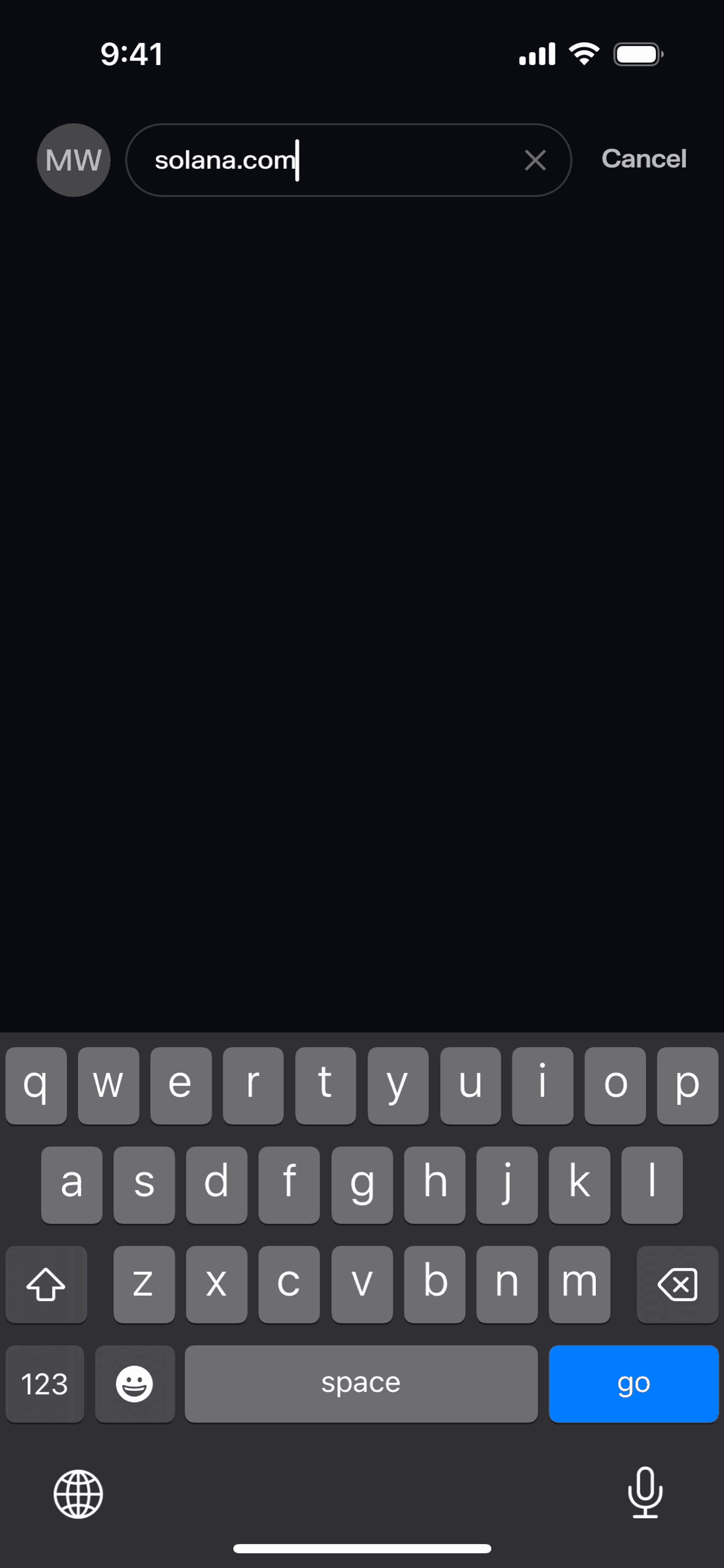 Solflare iOS Crypto & Web3 interface screenshot 14