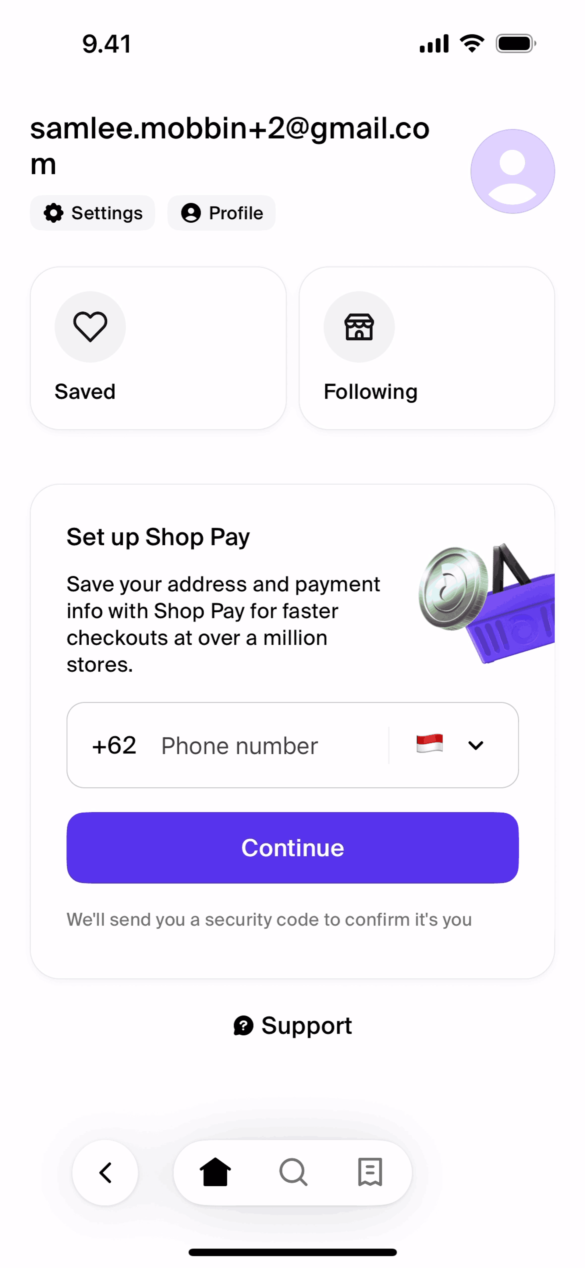 Shop iOS Shopping interface screenshot 3