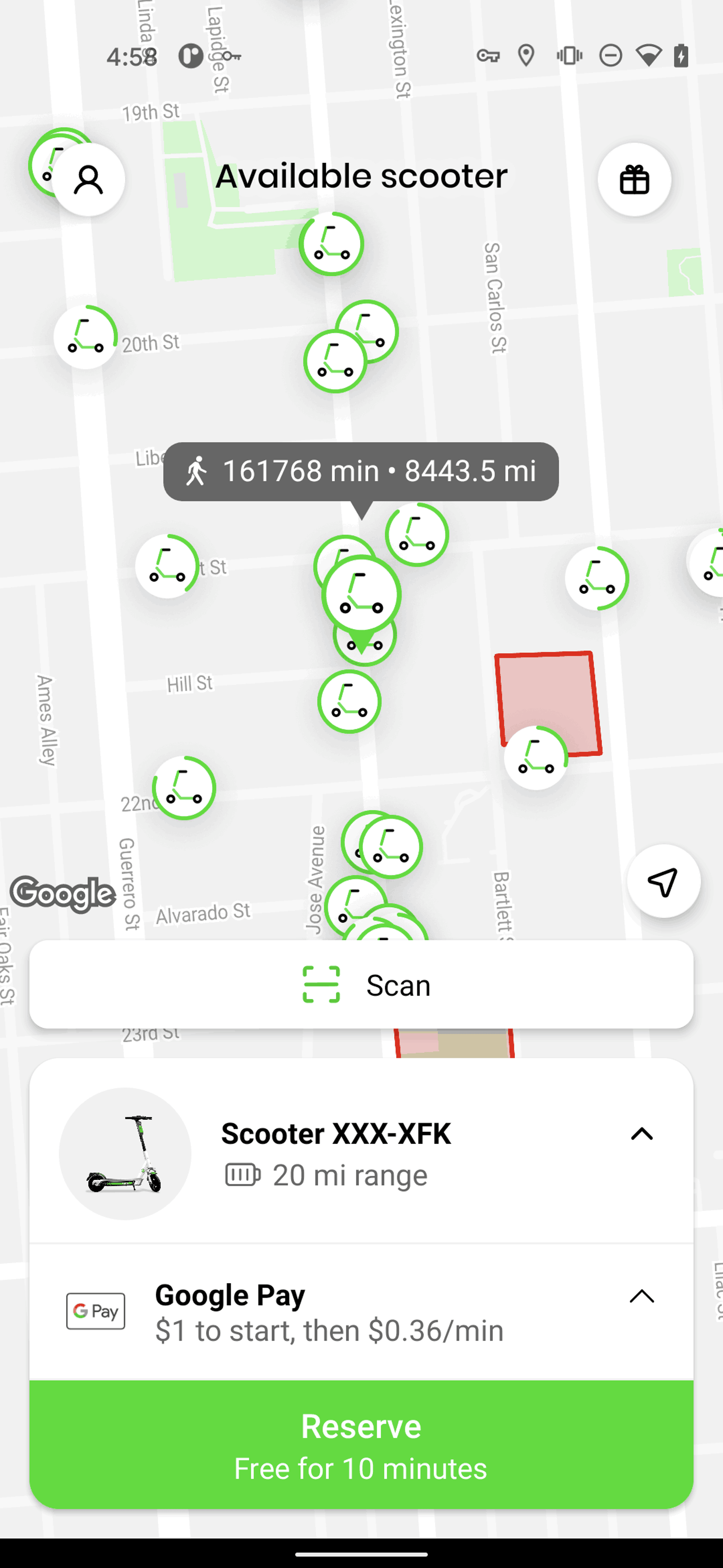 Lime Android Travel & Transportation interface screenshot 21