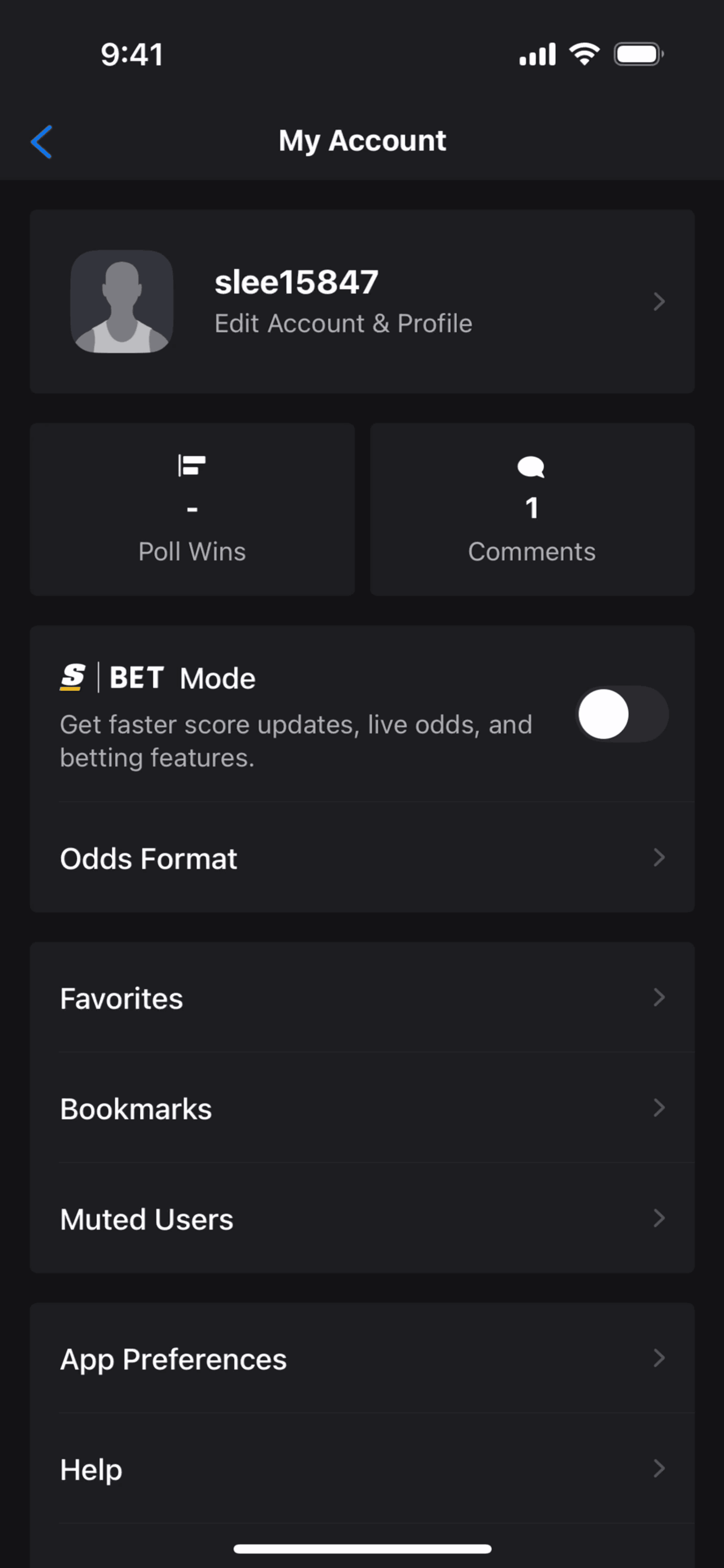 theScore iOS Sports interface screenshot 4