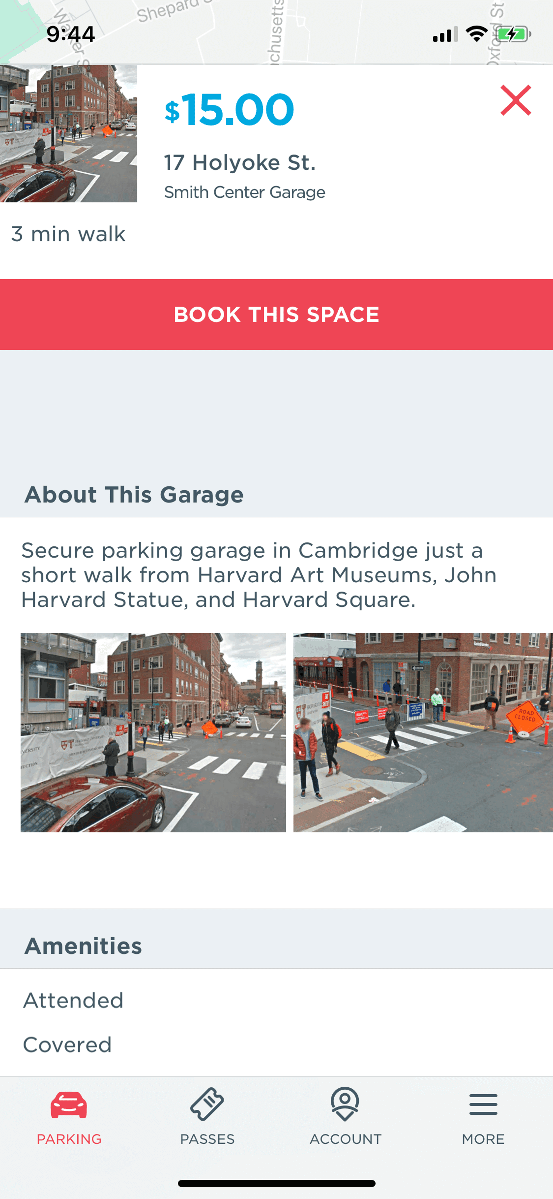 ParkWhiz iOS Maps & Navigation interface screenshot 18