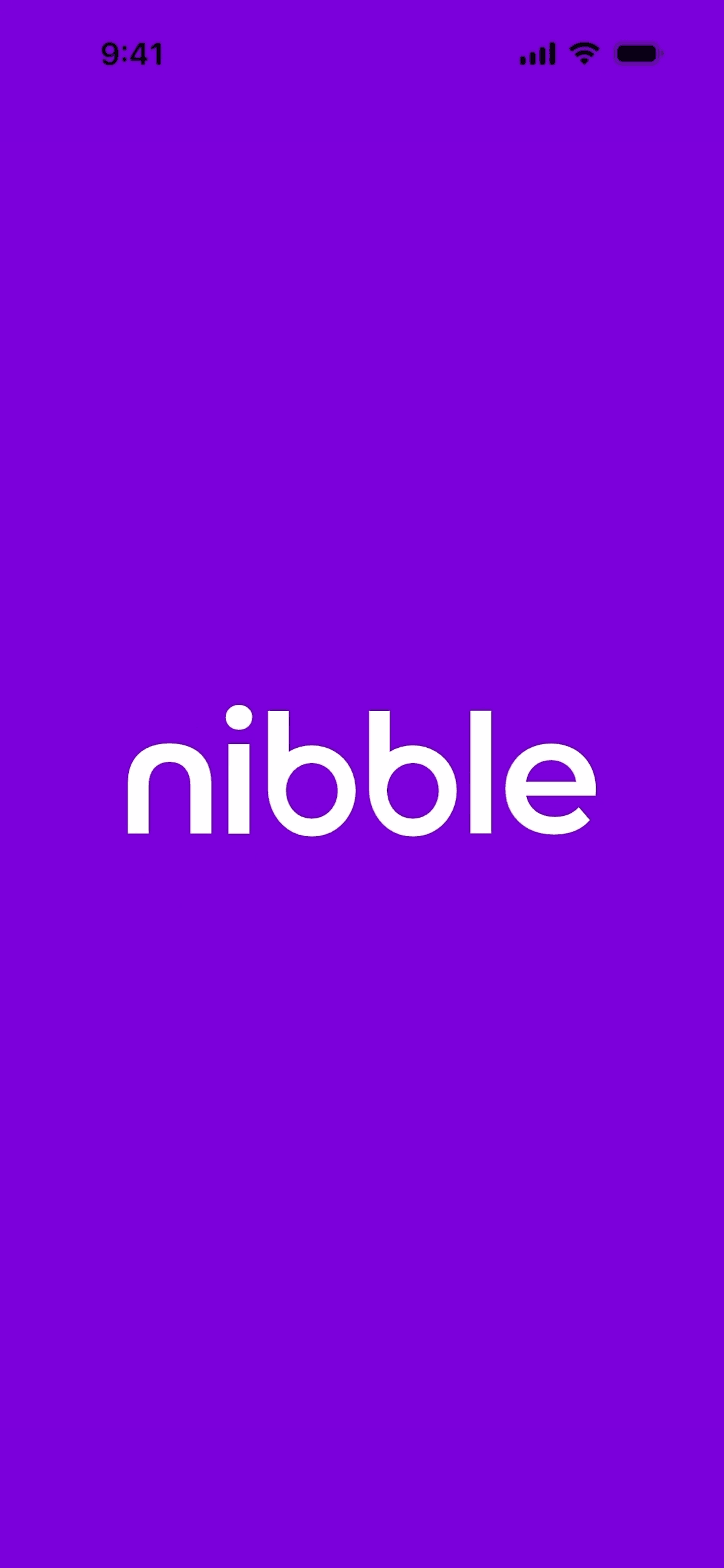 Nibble iOS quiz interface screenshot 1