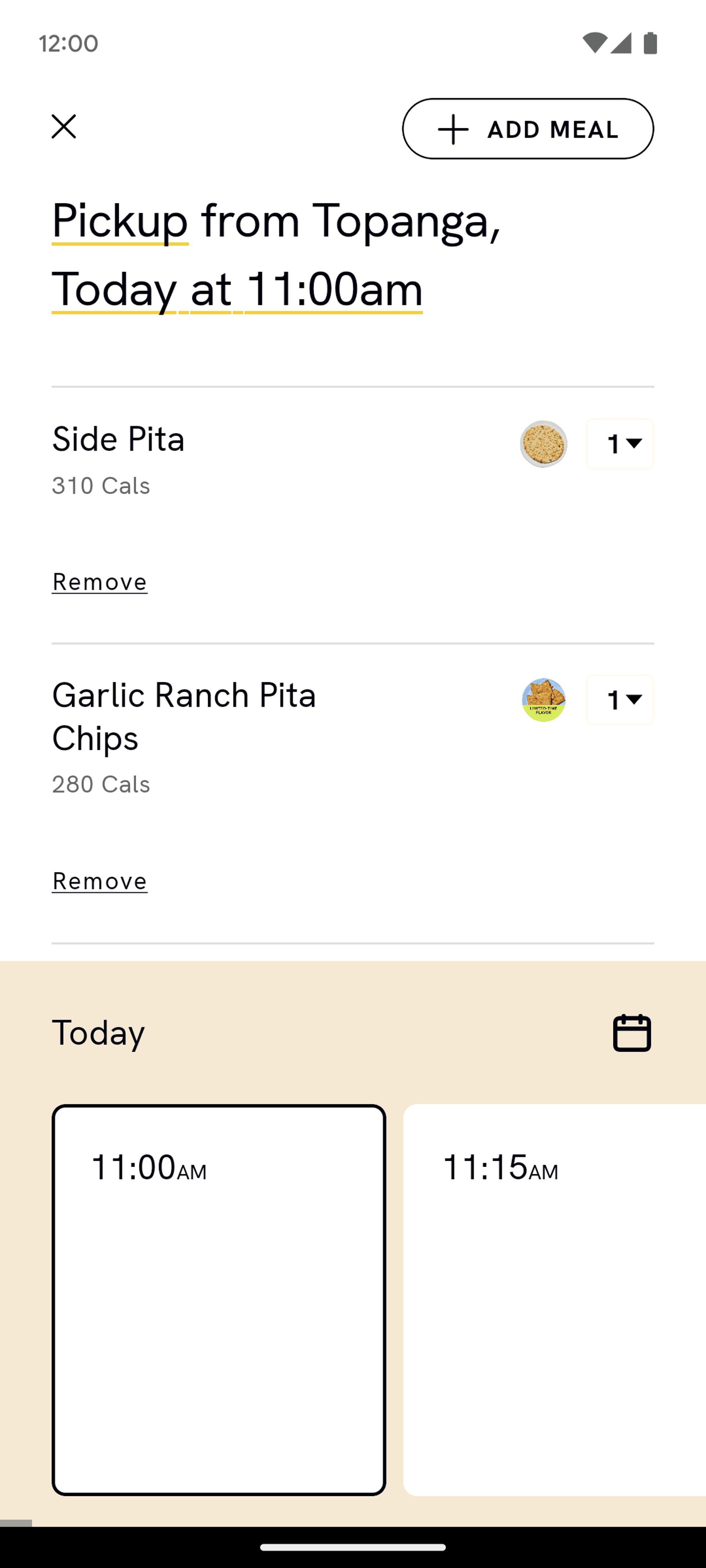 CAVA Android Food & Drink interface screenshot 13