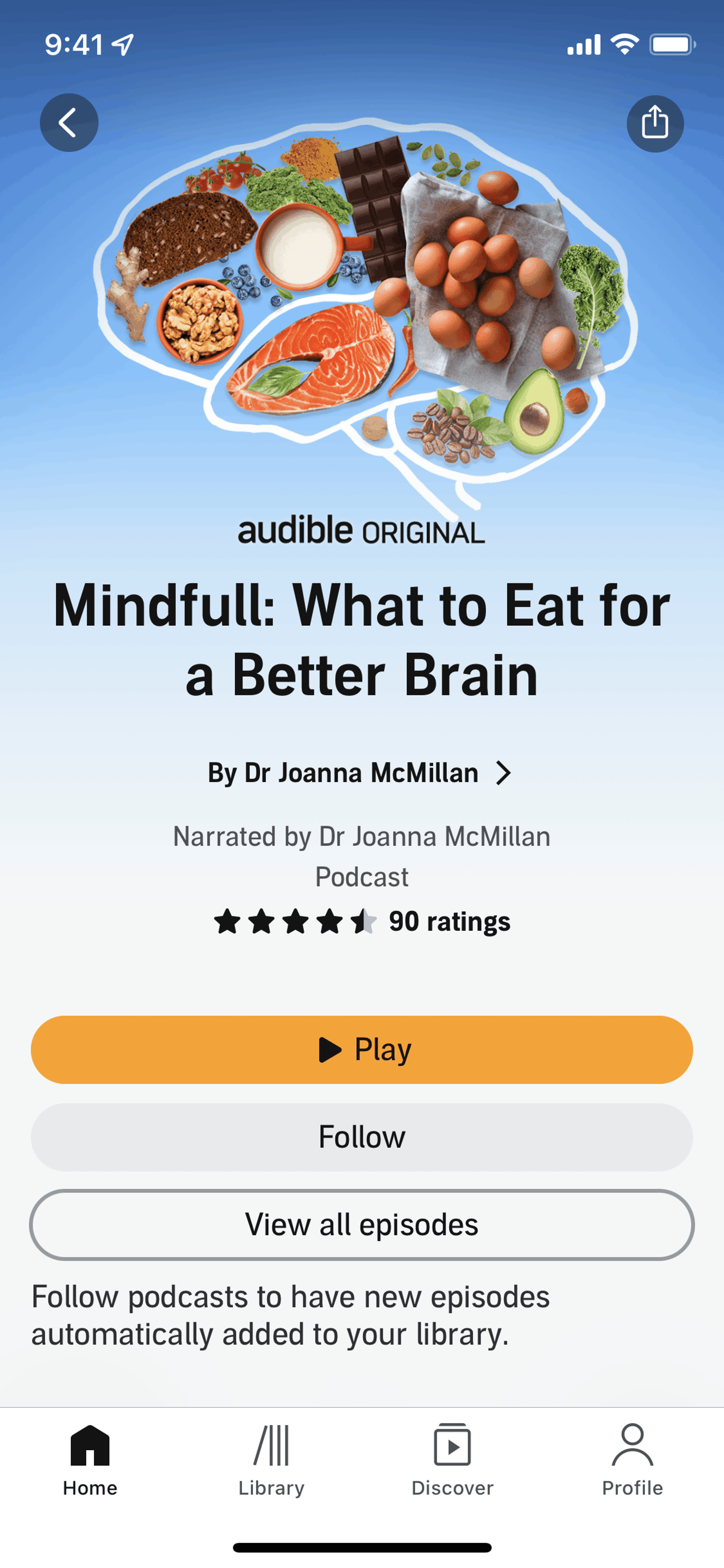 Audible iOS Entertainment interface screenshot 12