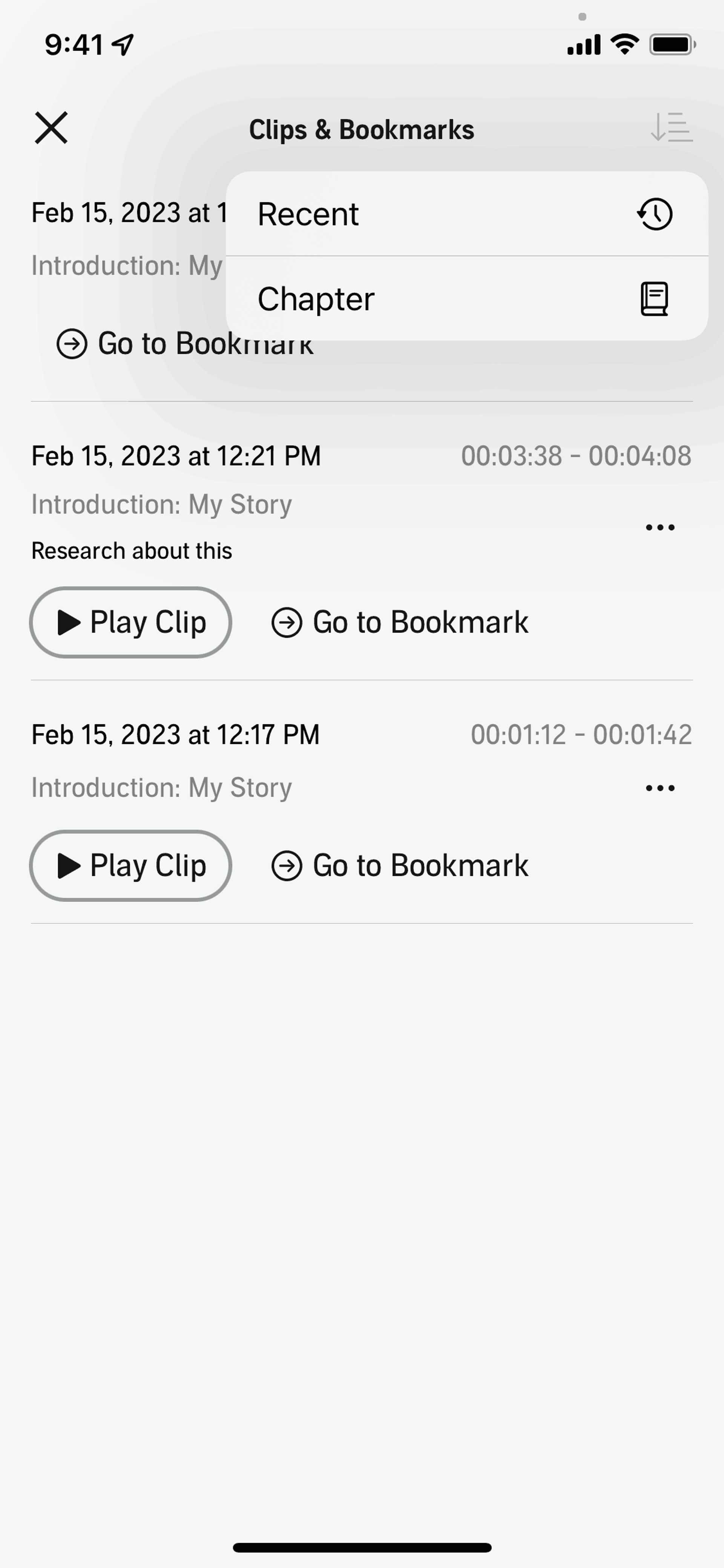 Audible iOS Entertainment interface screenshot 8