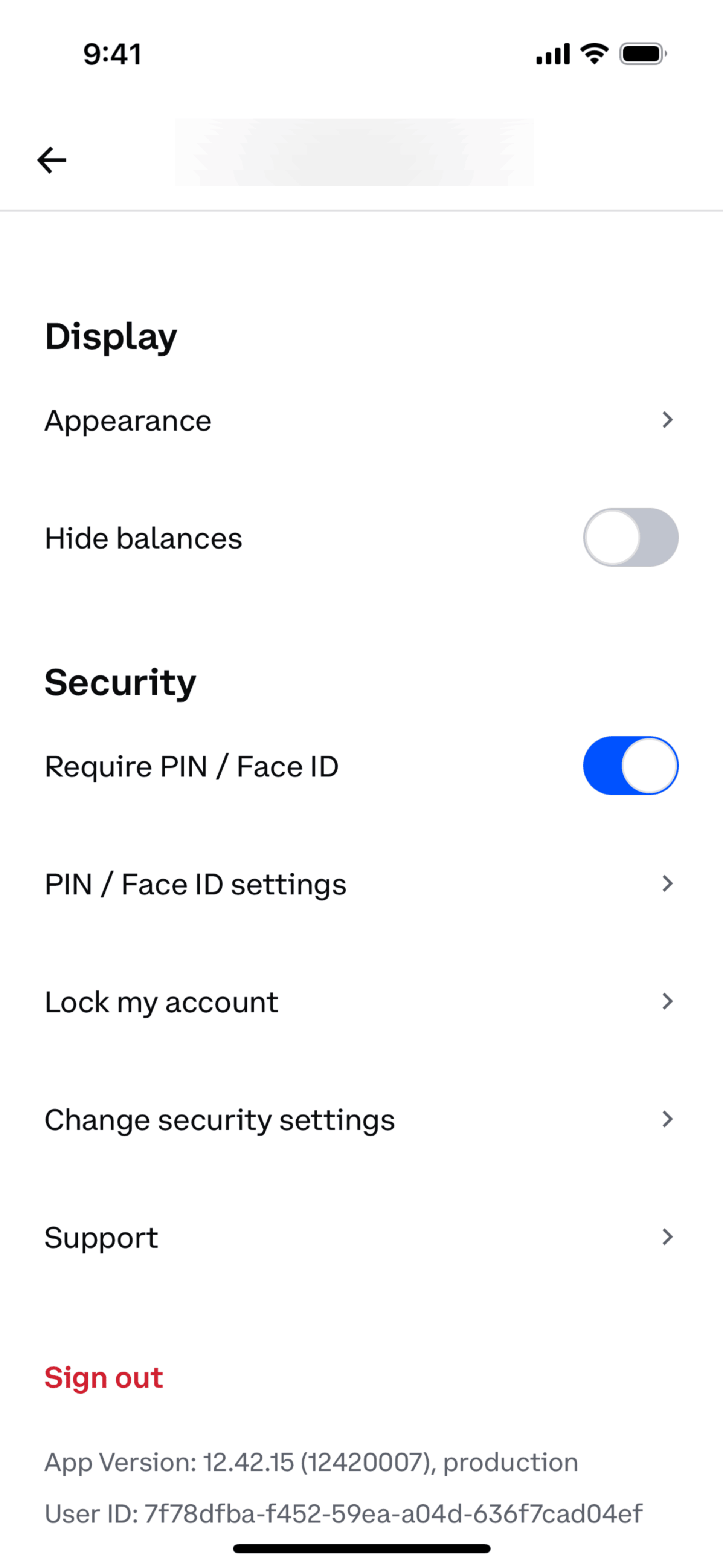 Coinbase iOS Finance interface screenshot 3