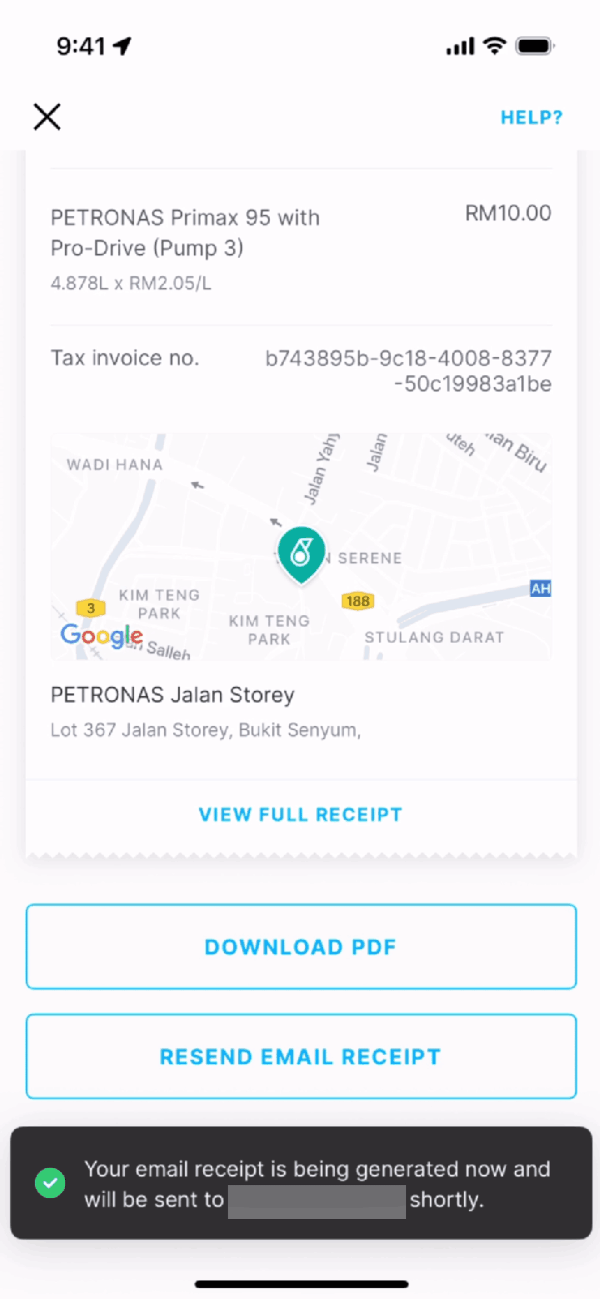Setel iOS Maps & Navigation interface screenshot 12