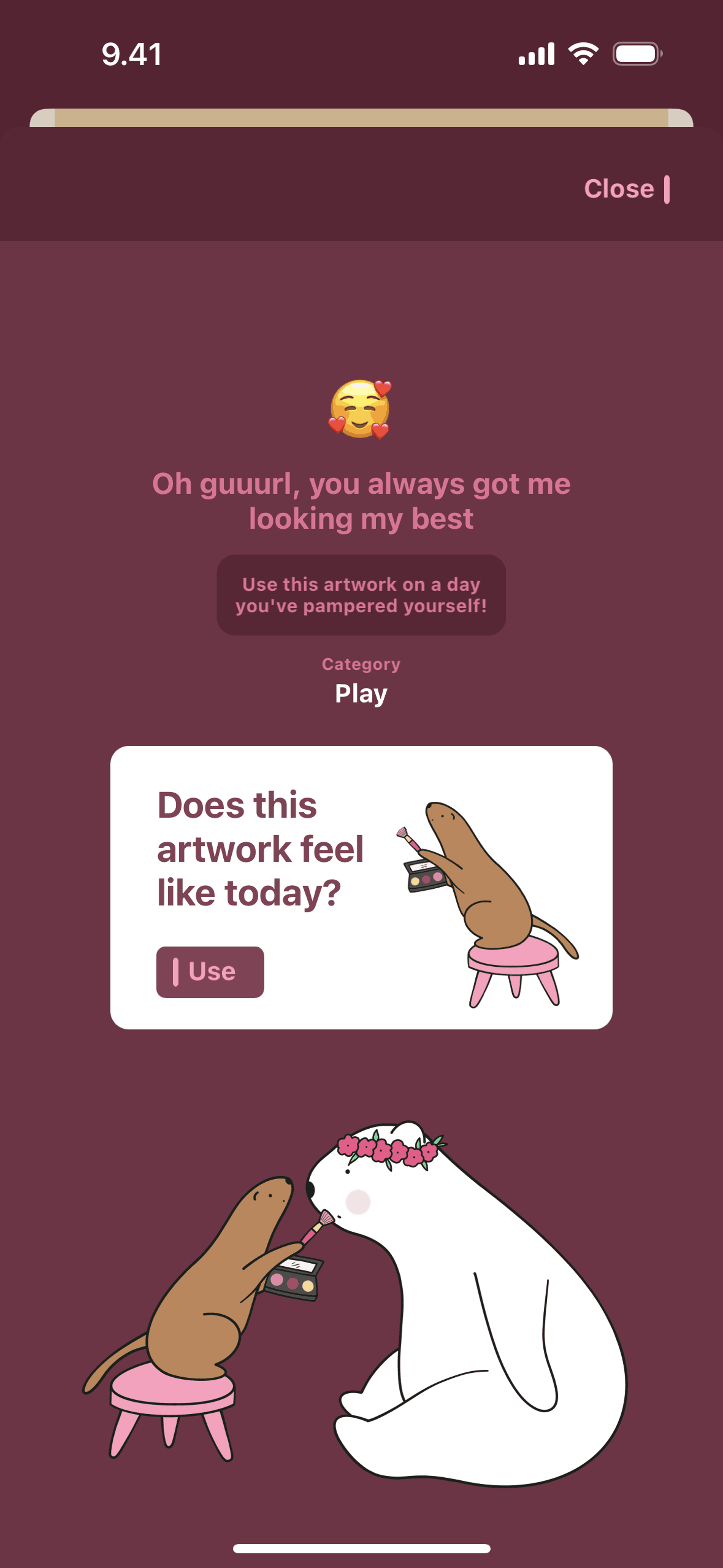 Bears Gratitude iOS Health & Fitness interface screenshot 3