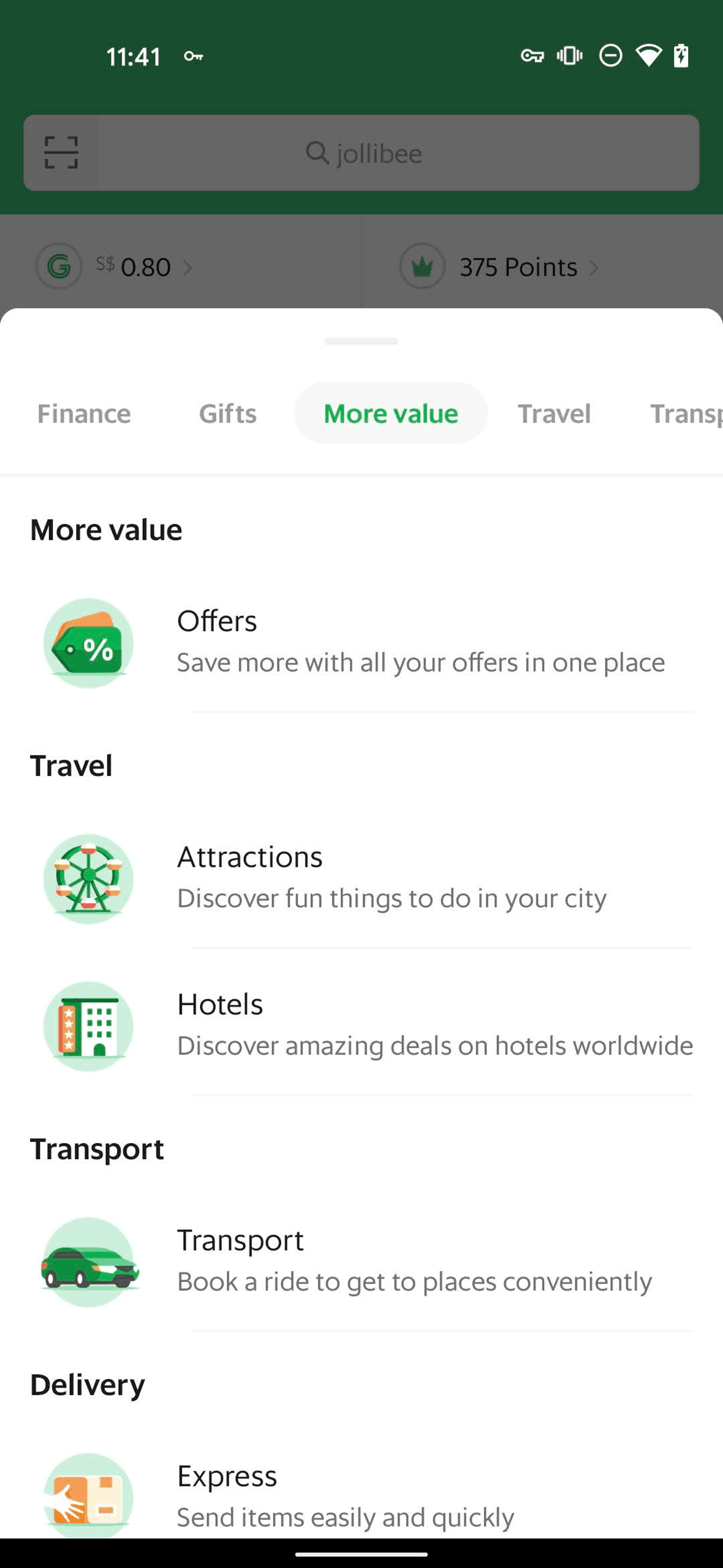Grab Android Finance interface screenshot 23