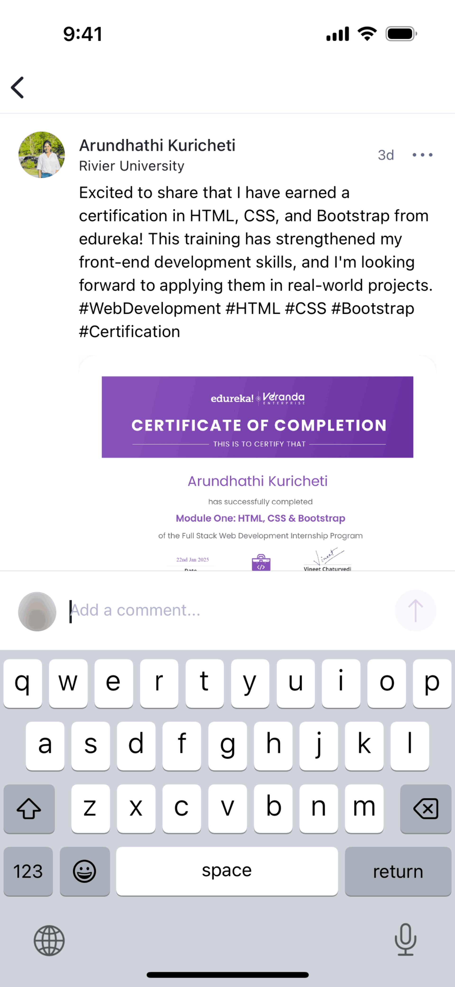 Handshake iOS Business interface screenshot 18