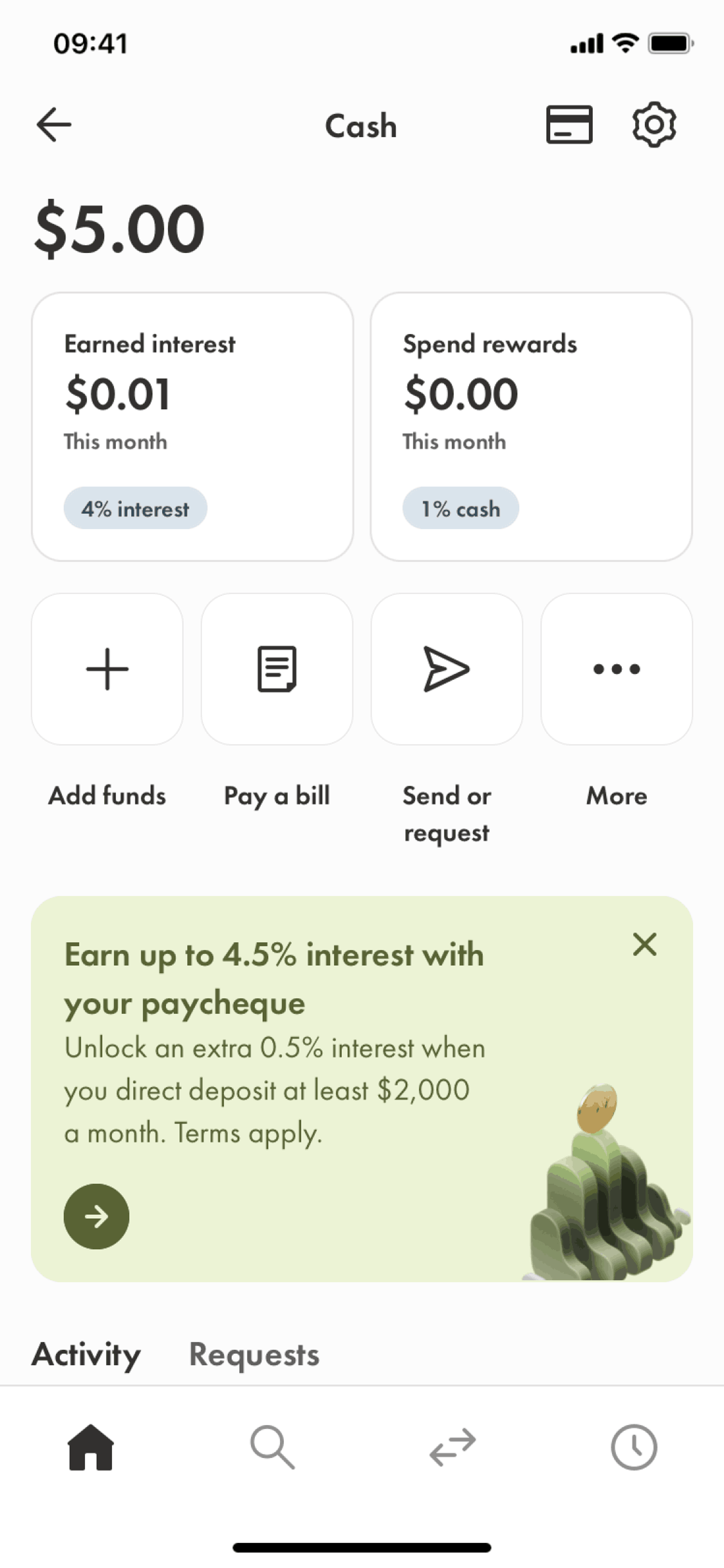Wealthsimple iOS Finance interface screenshot 4