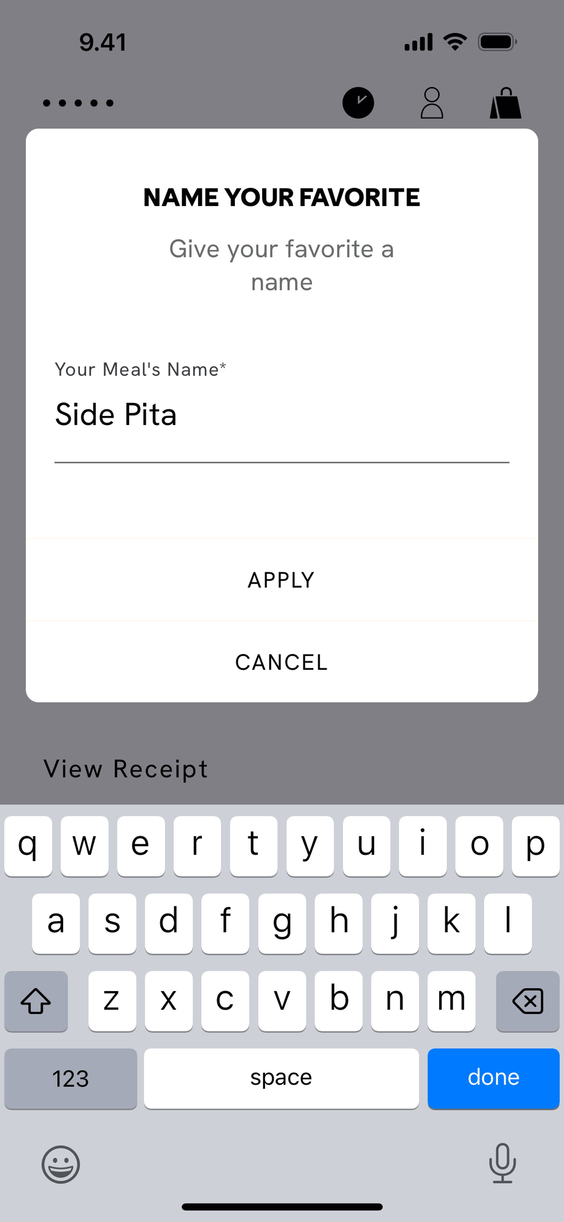 CAVA iOS Food & Drink interface screenshot 12