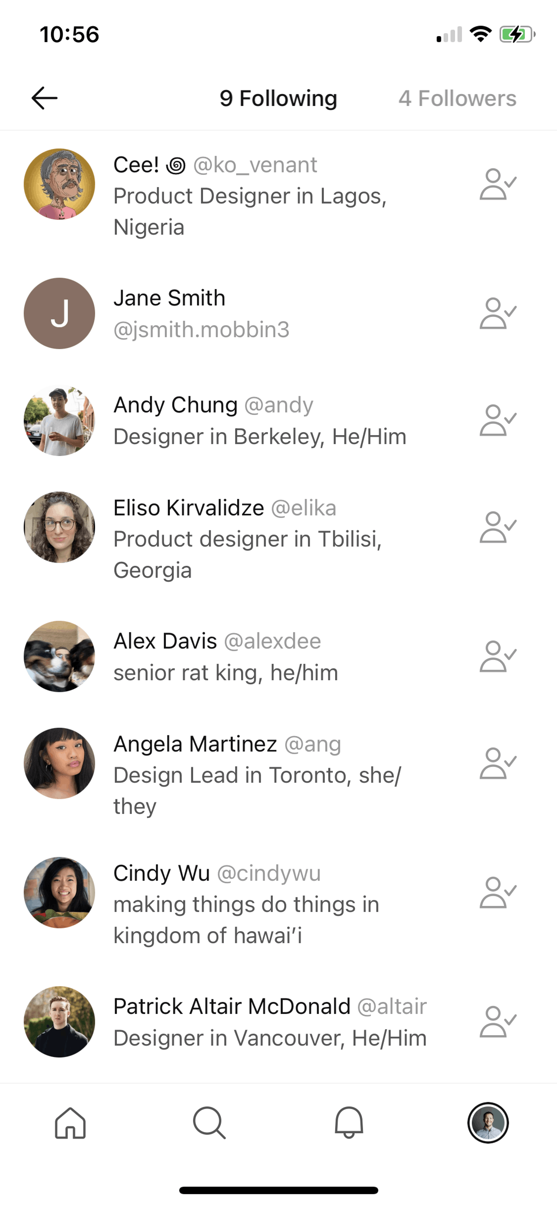 Posts iOS Social Networking interface screenshot 20