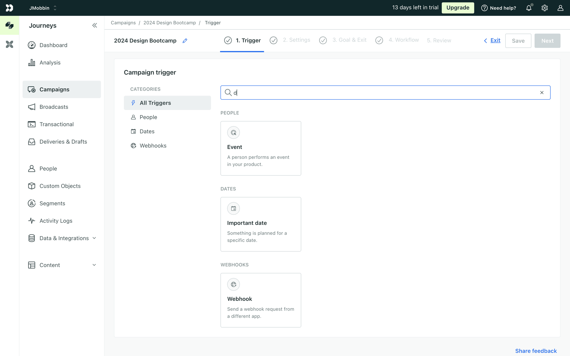 Customer.io Web Business interface screenshot 14