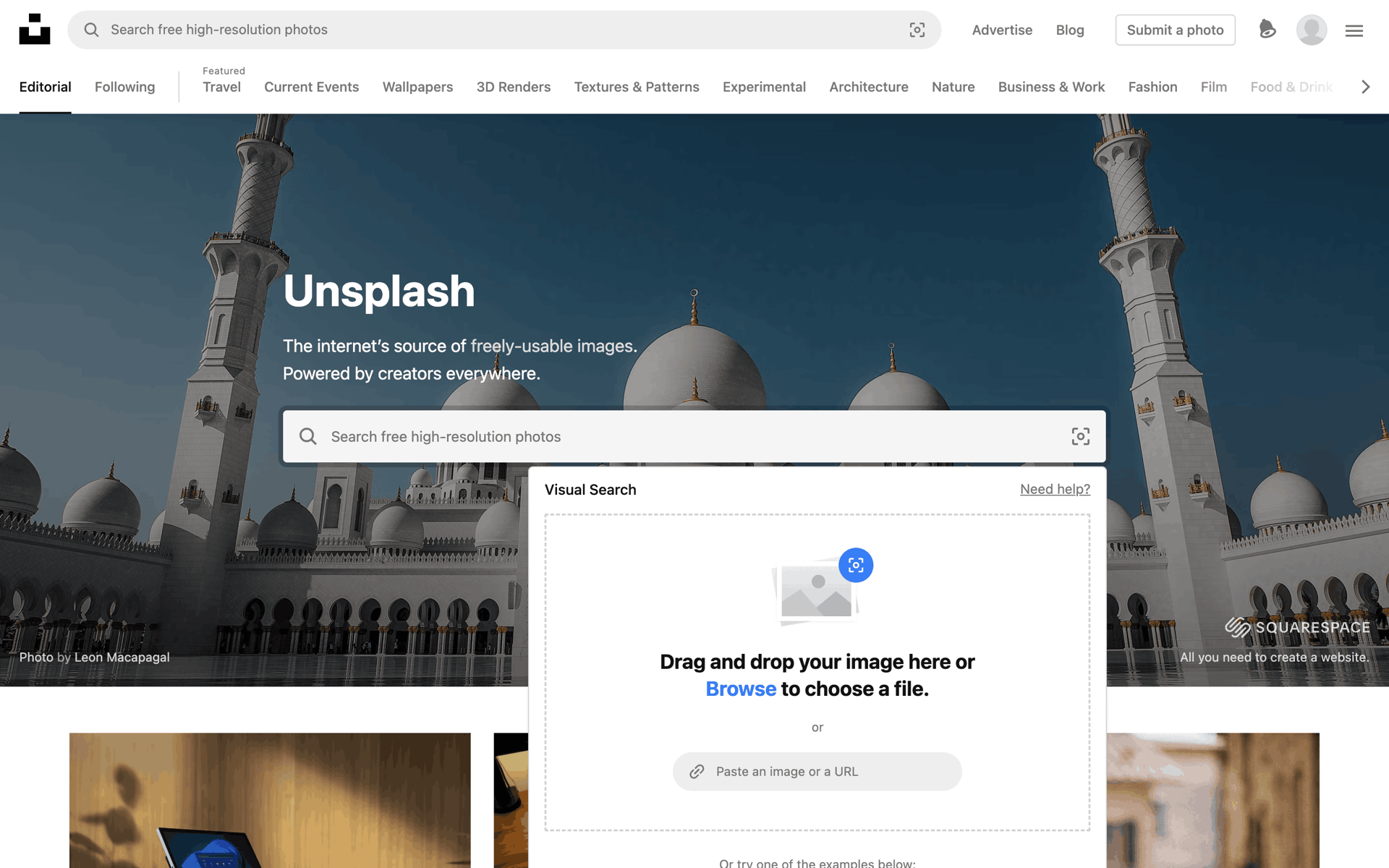 Unsplash Web Photo & Video interface screenshot 9