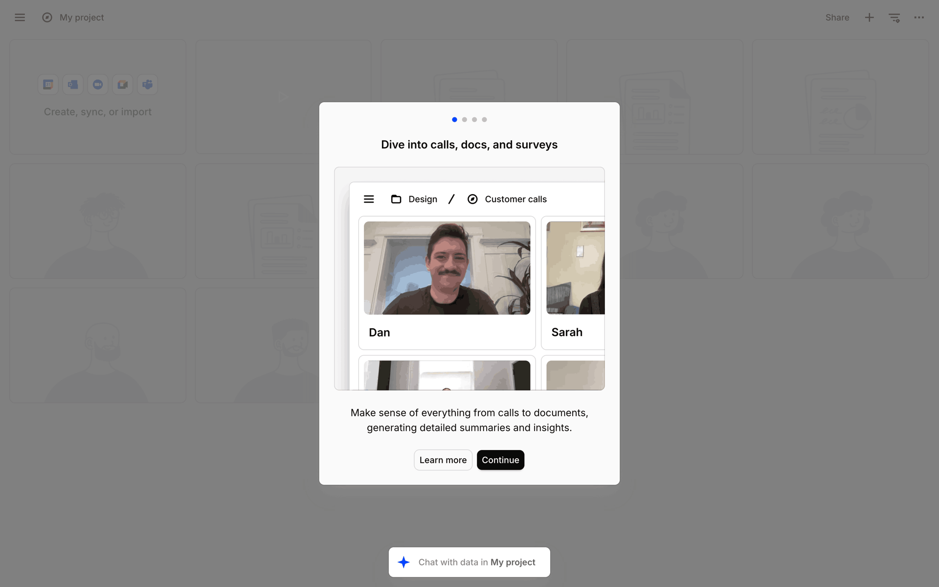 Dovetail Web Business interface screenshot 23