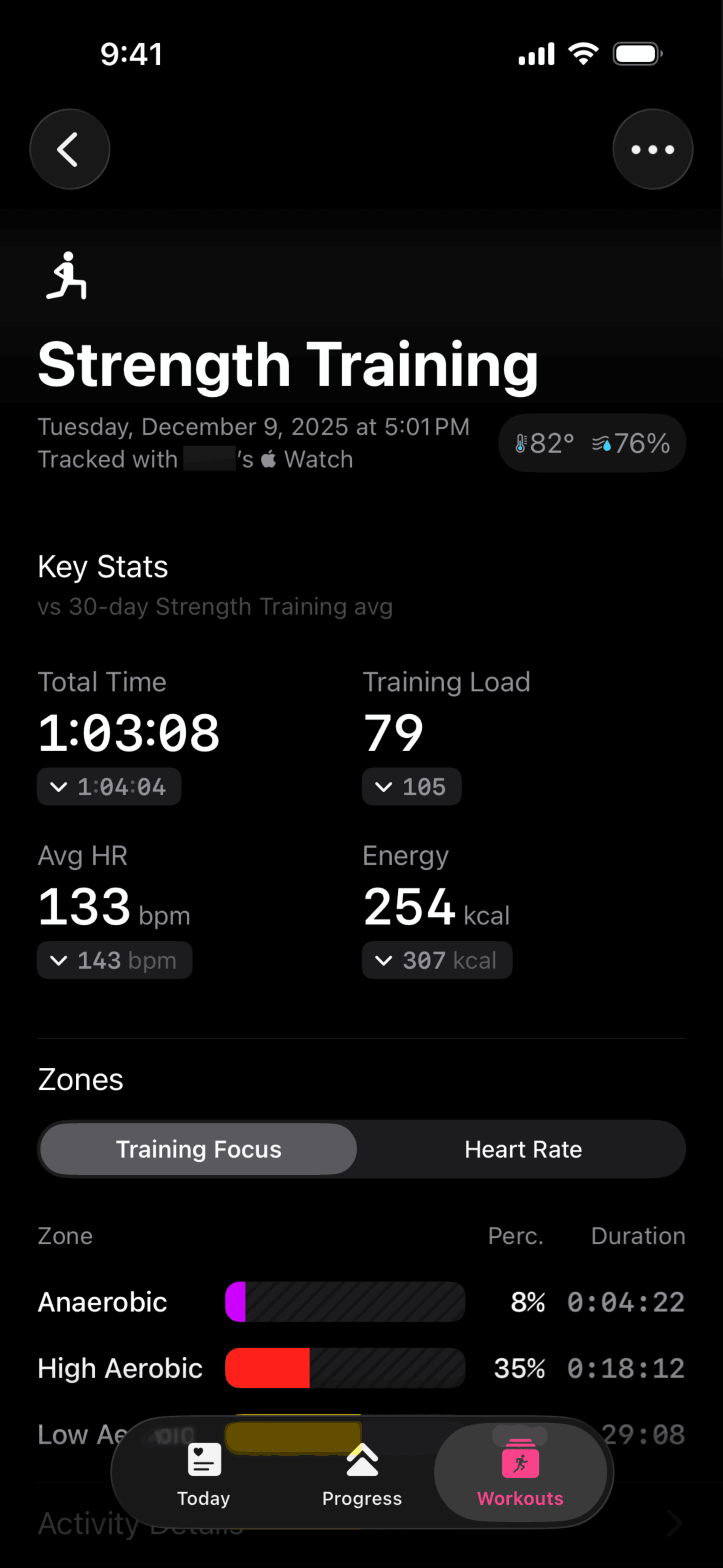 The Outsiders iOS Health & Fitness interface screenshot 21