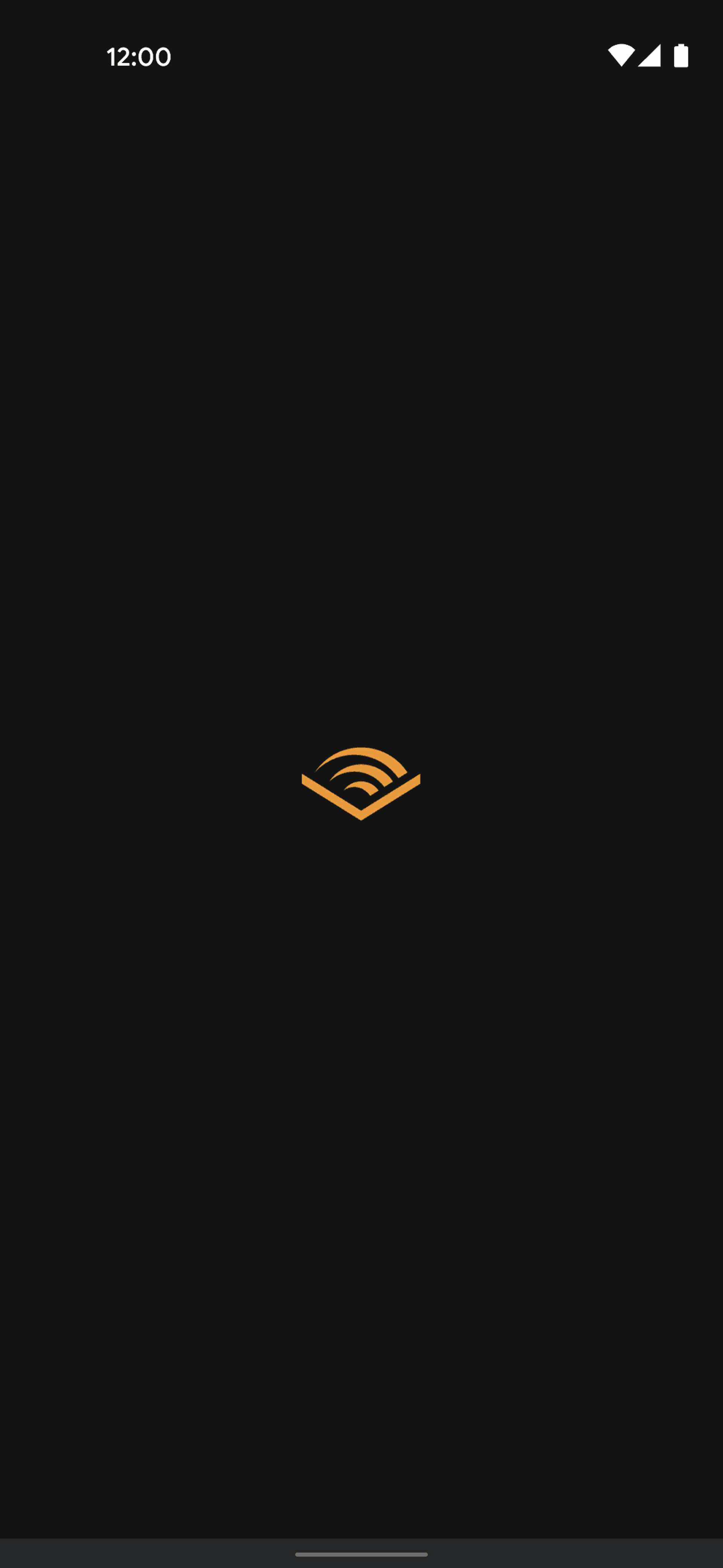 Audible Android Entertainment interface screenshot 1