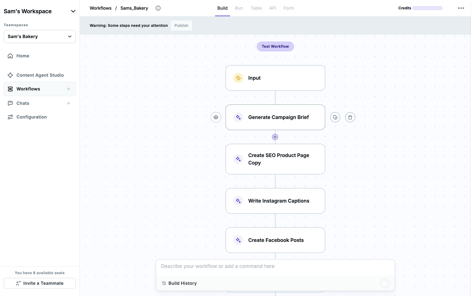 Copy.ai Web AI interface screenshot 21