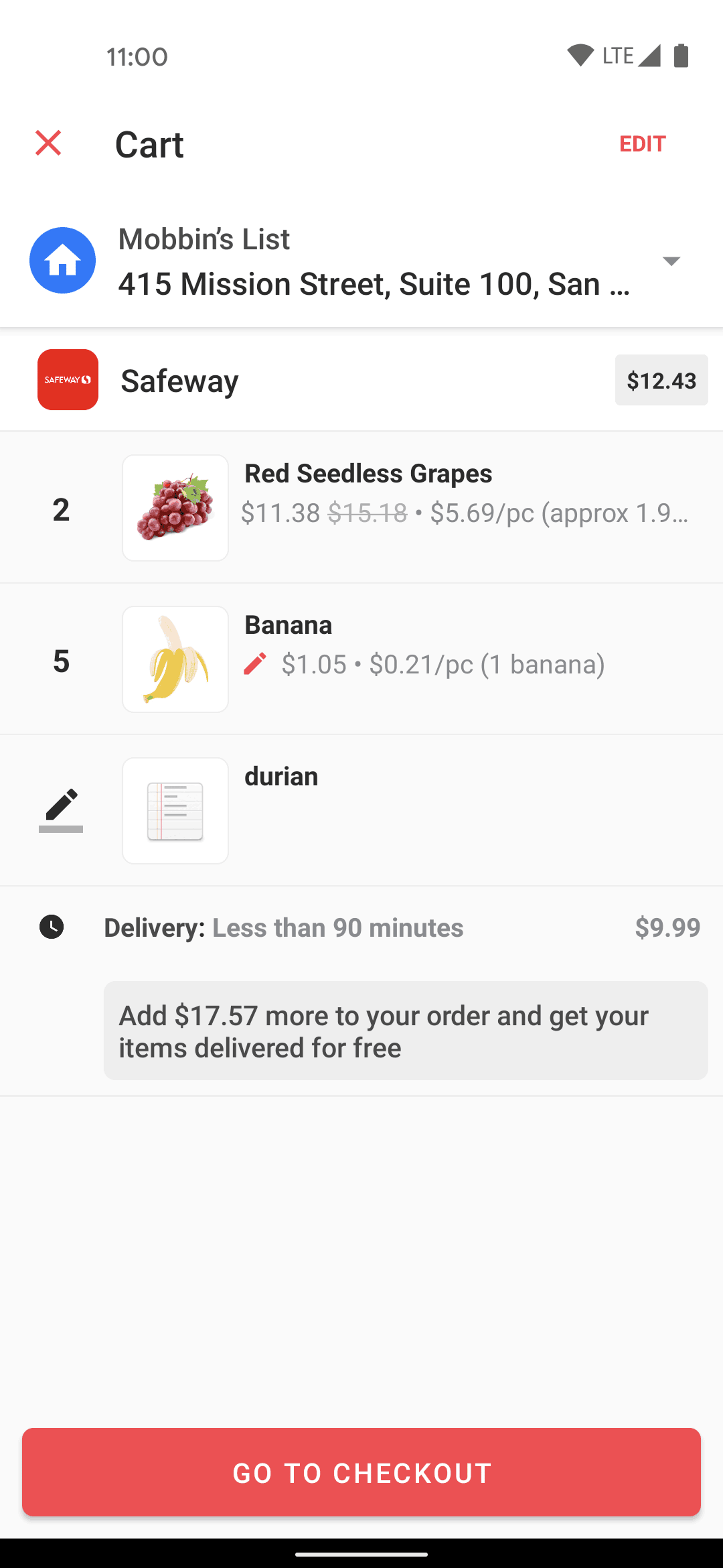 Cornershop Android Food & Drink interface screenshot 5