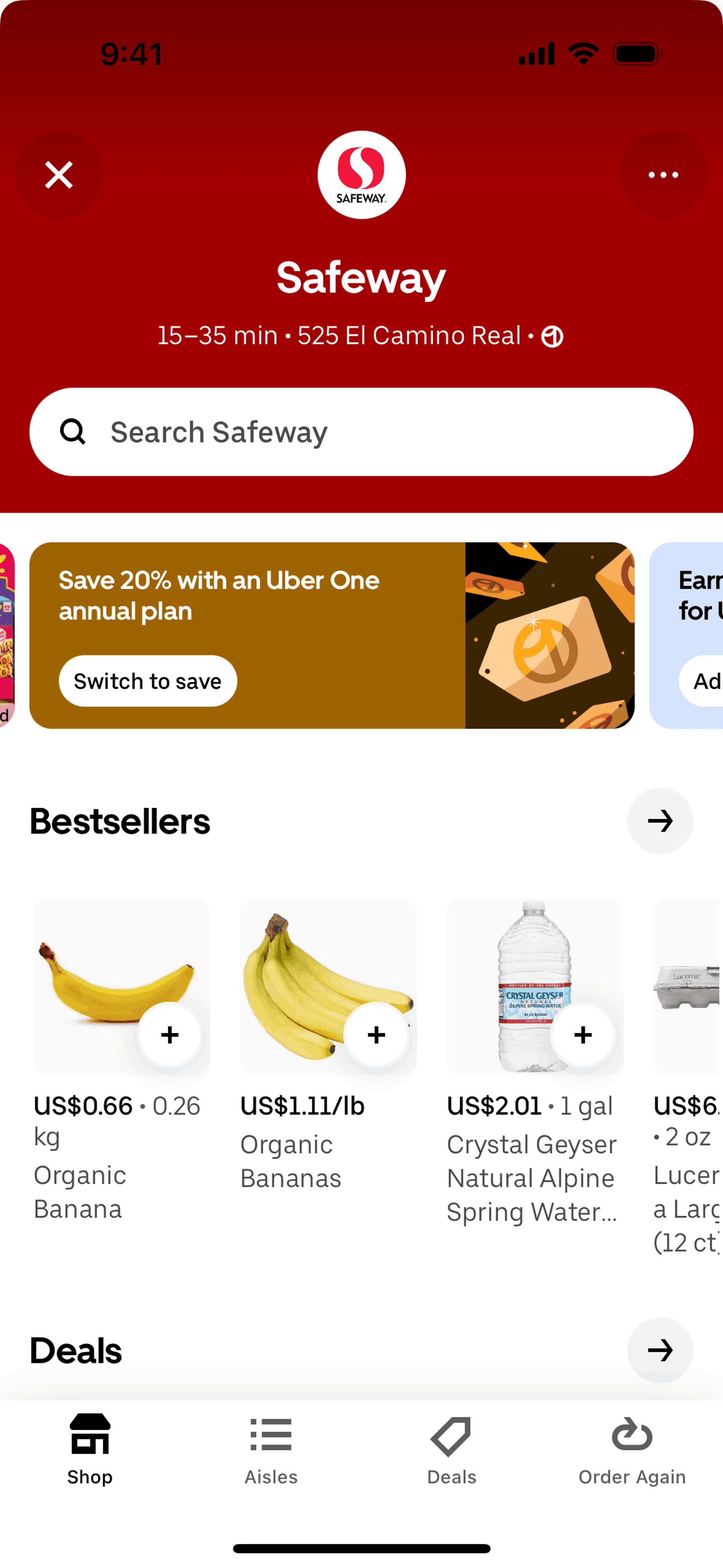 Uber Eats iOS Food & Drink interface screenshot 22