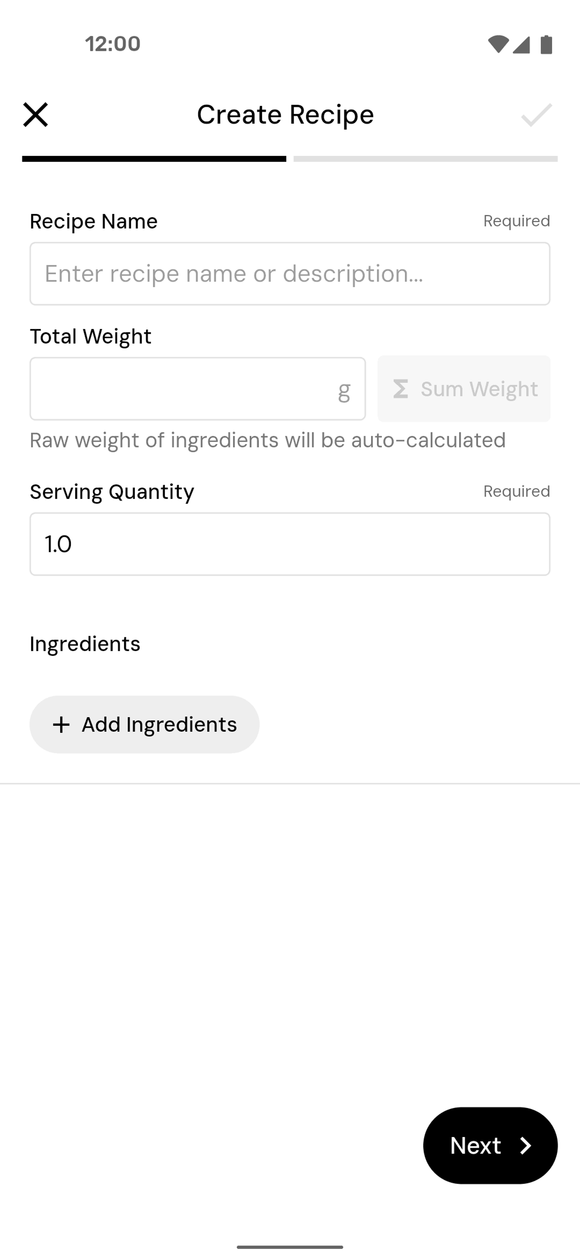 MacroFactor Android Health & Fitness interface screenshot 23