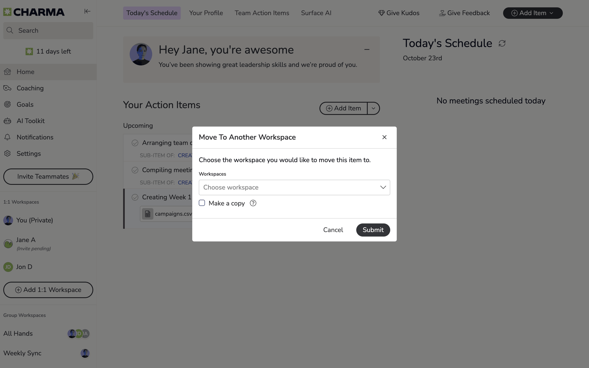 Charma Web Business interface screenshot 19
