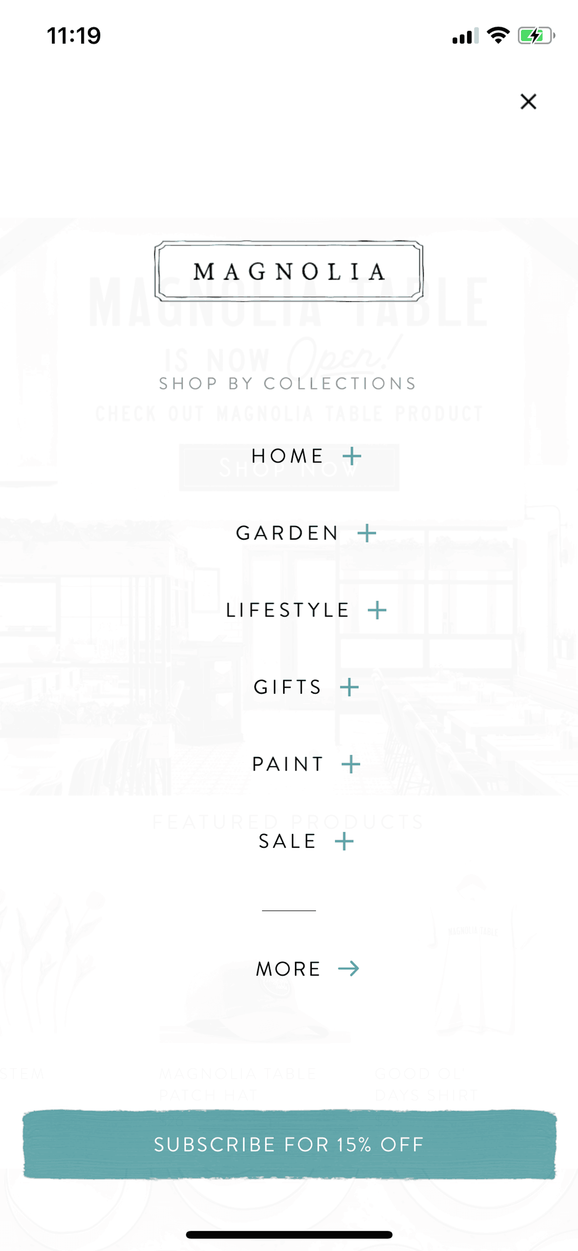 Magnolia Market iOS Shopping interface screenshot 24
