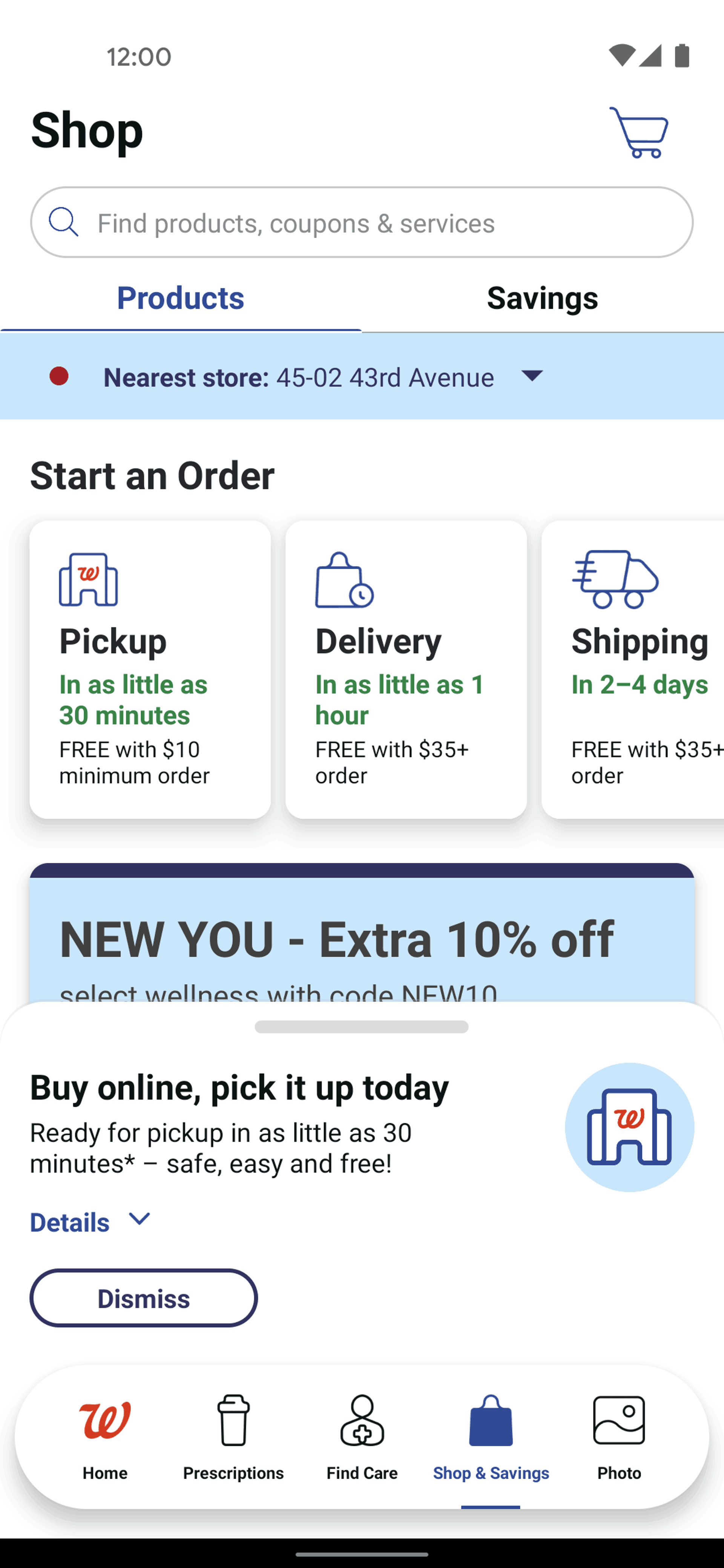 Walgreens Android Shopping interface screenshot 4