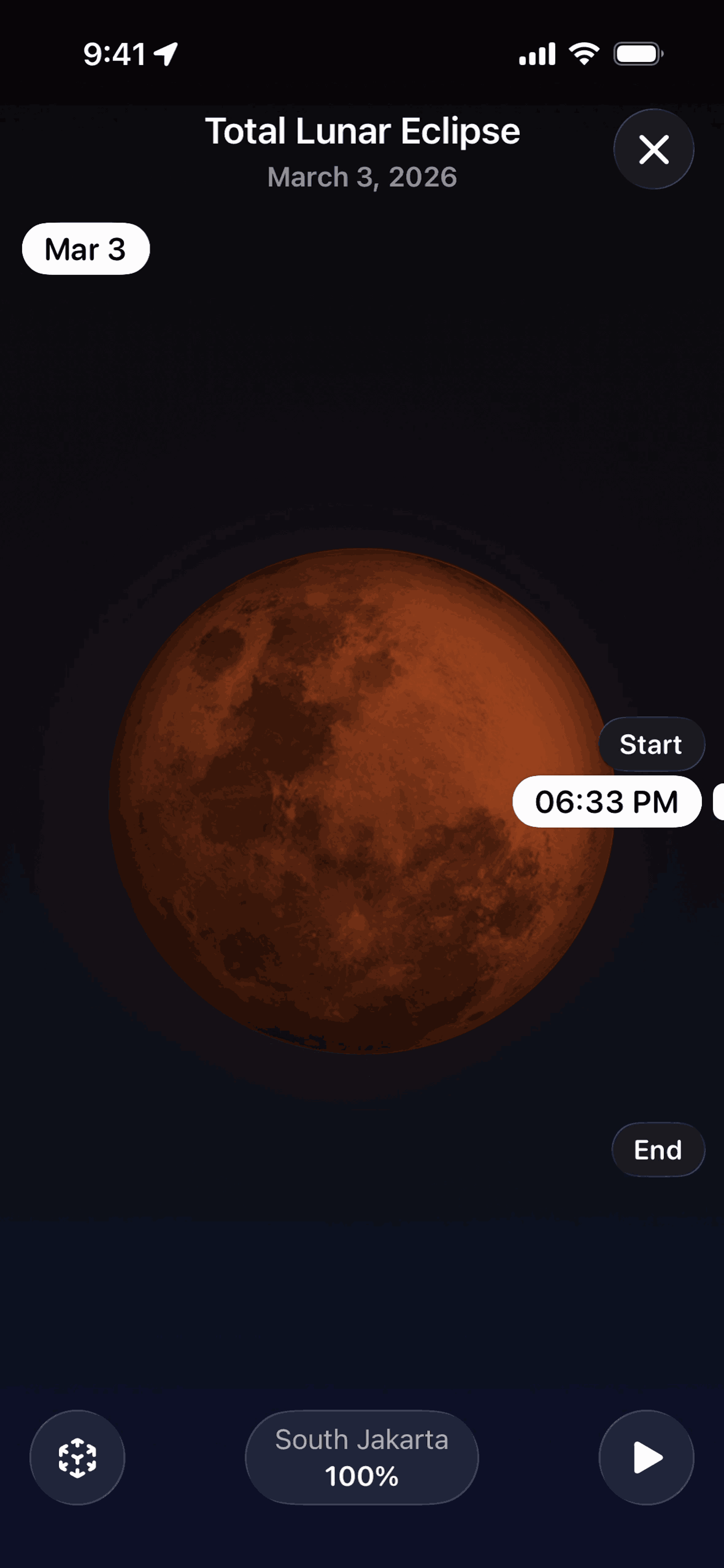 Moonlitt iOS night interface screenshot 17